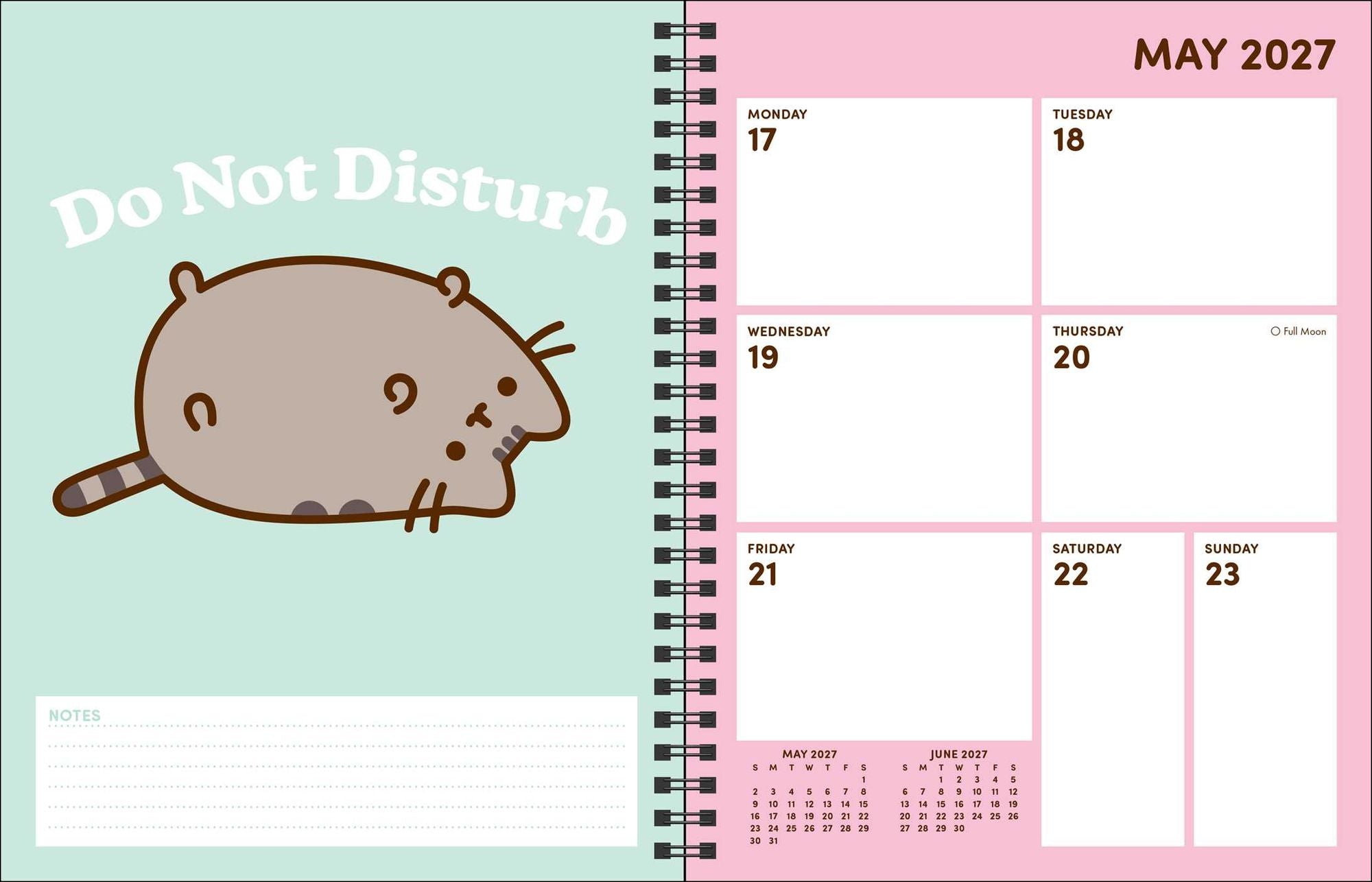 2026-2027 Pusheen 16-Month Monthly/Weekly Planner