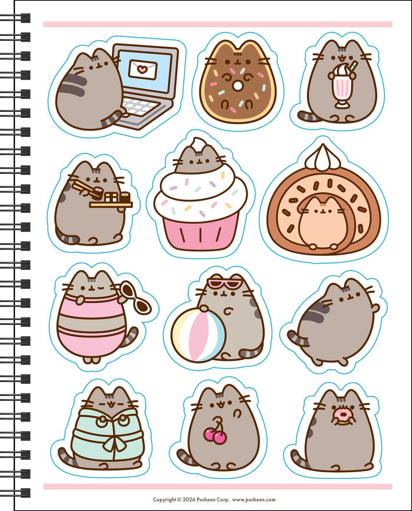 2026-2027 Pusheen 16-Month Monthly/Weekly Planner