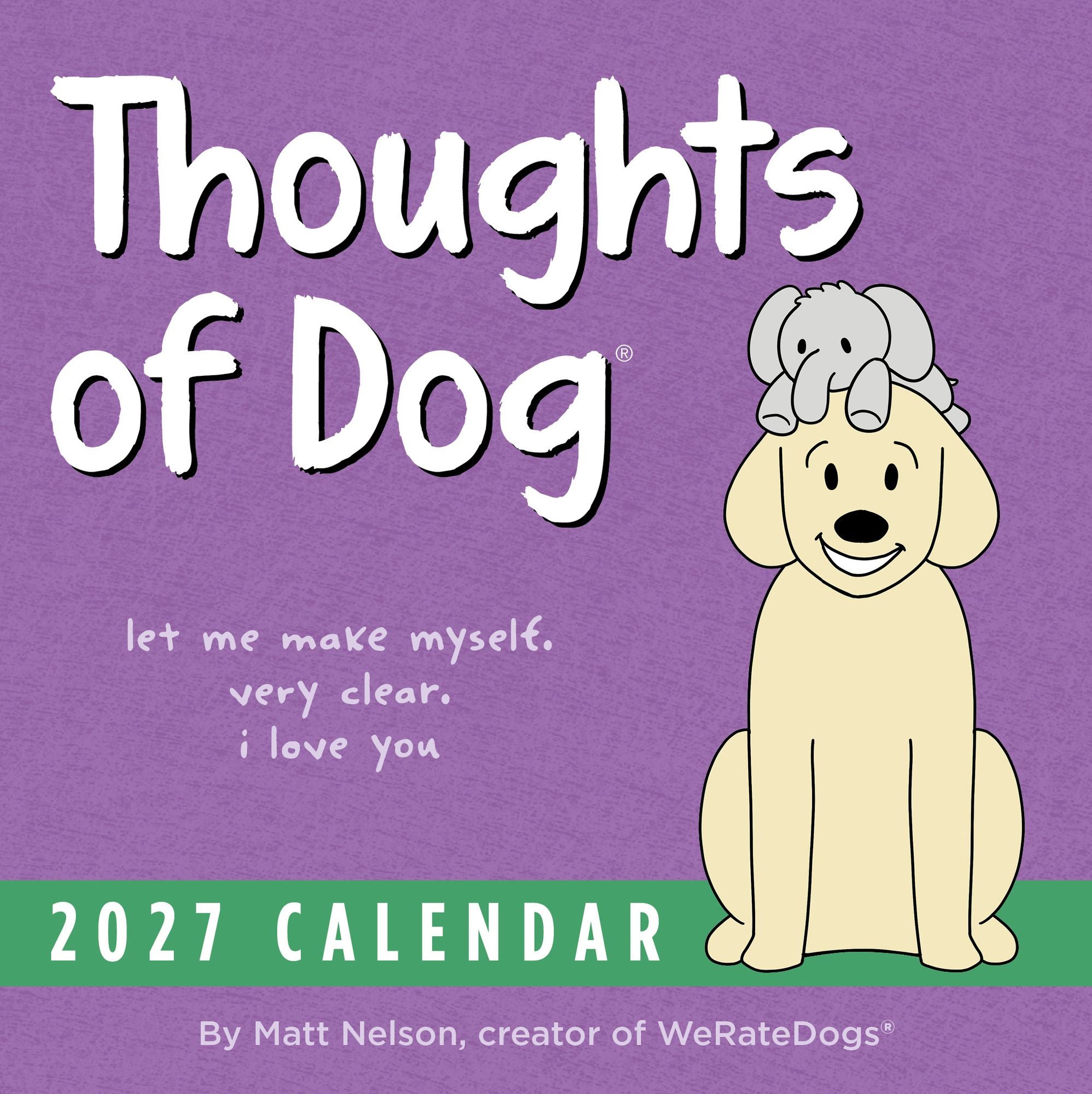 2027 Thoughts of Dog Day-to-Day Calendar