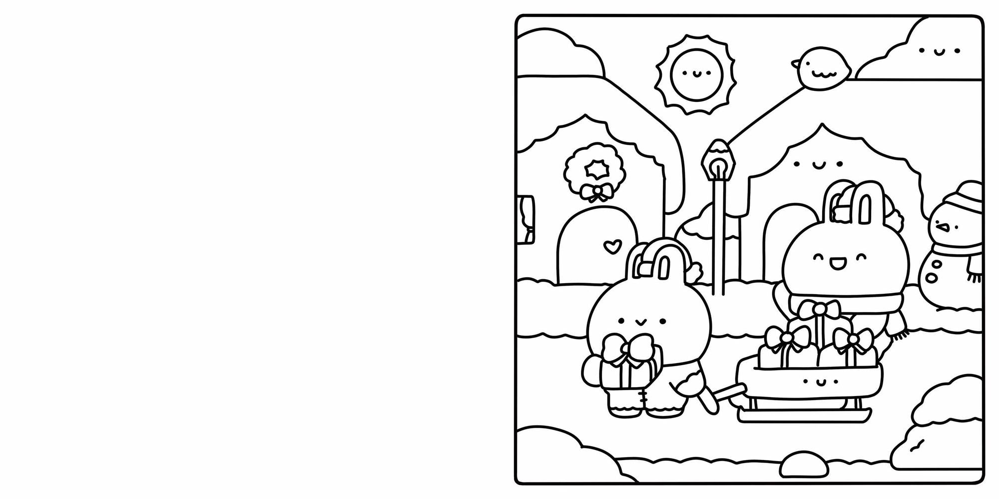 Cute & Cozy Coloring: Merry