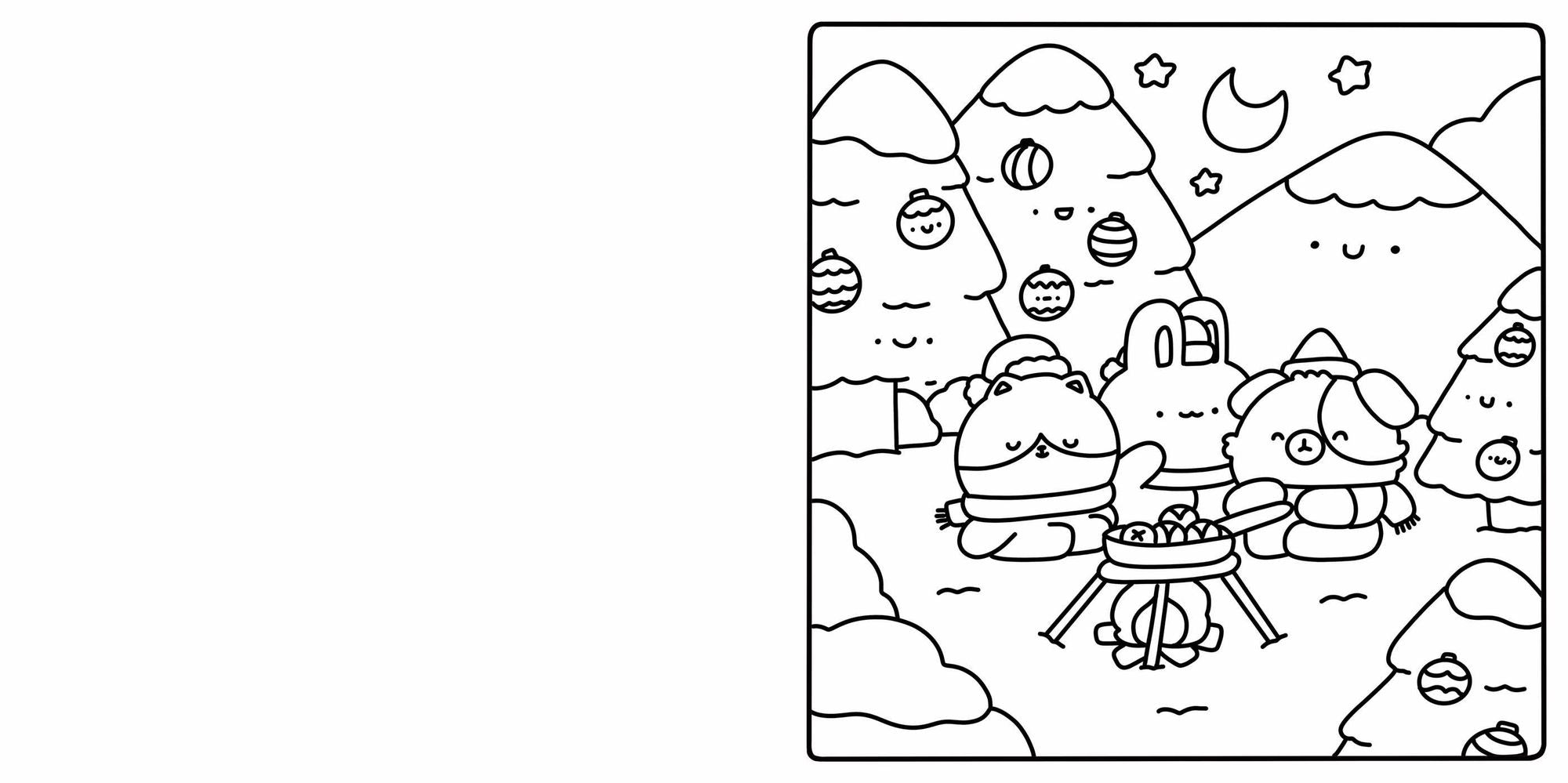 Cute & Cozy Coloring: Merry