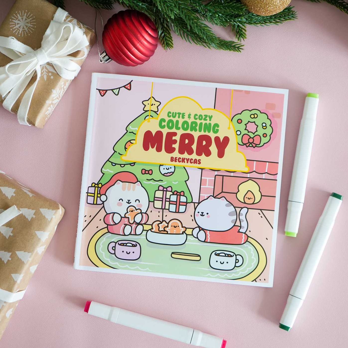 Cute & Cozy Coloring: Merry