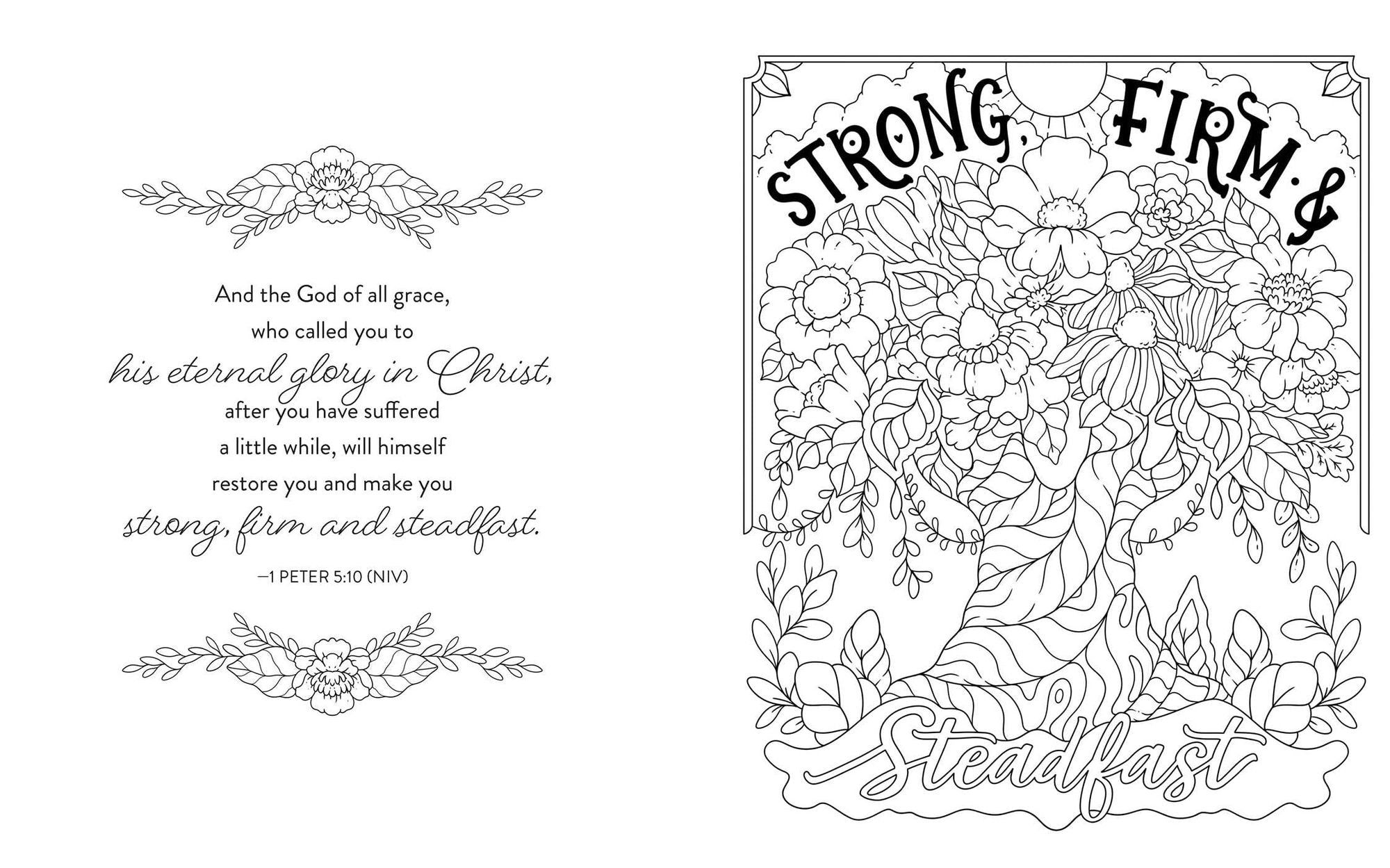 Be Still & Color Amazing Words of Grace