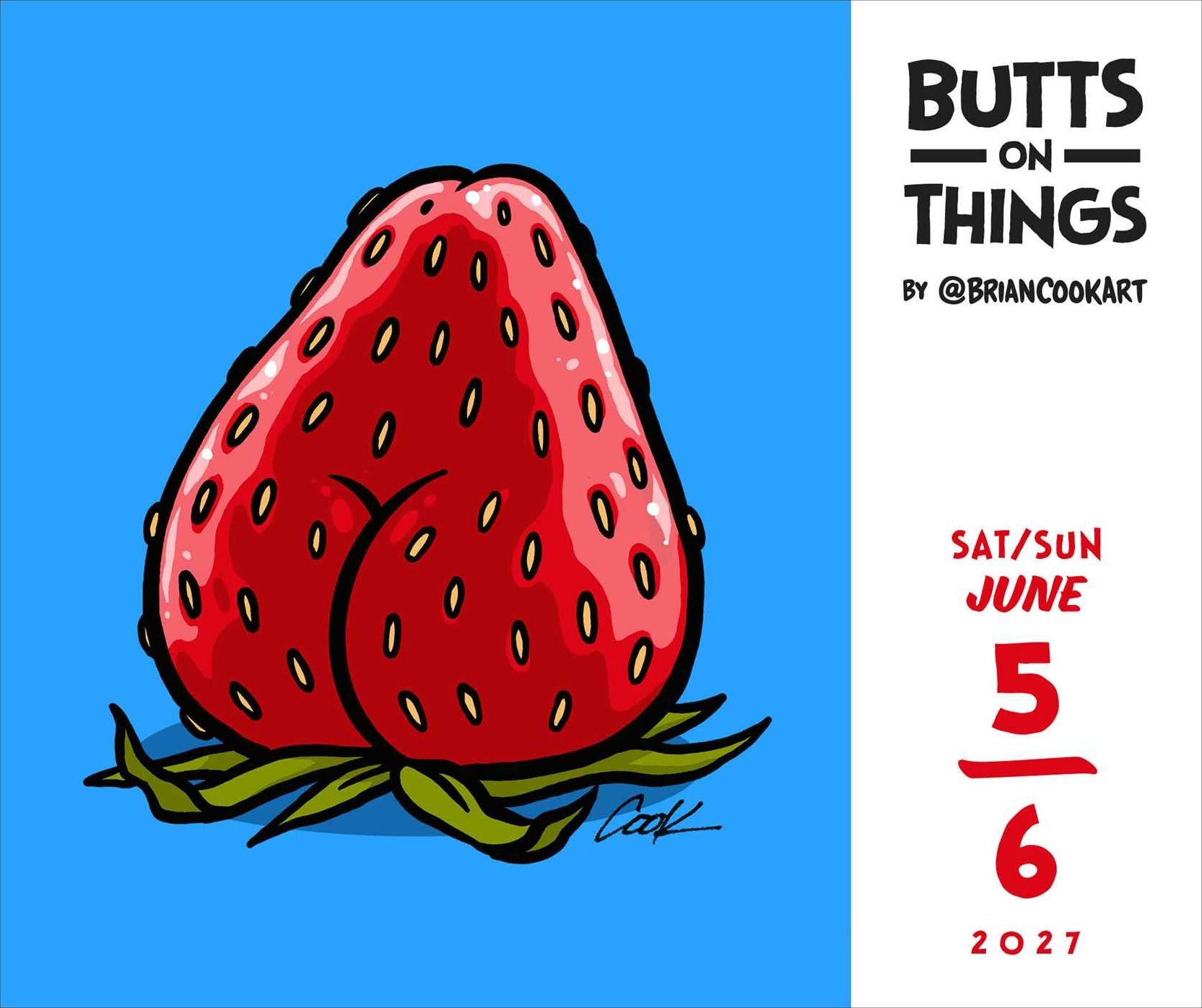 2027 Butts on Things Day-to-Day Calendar
