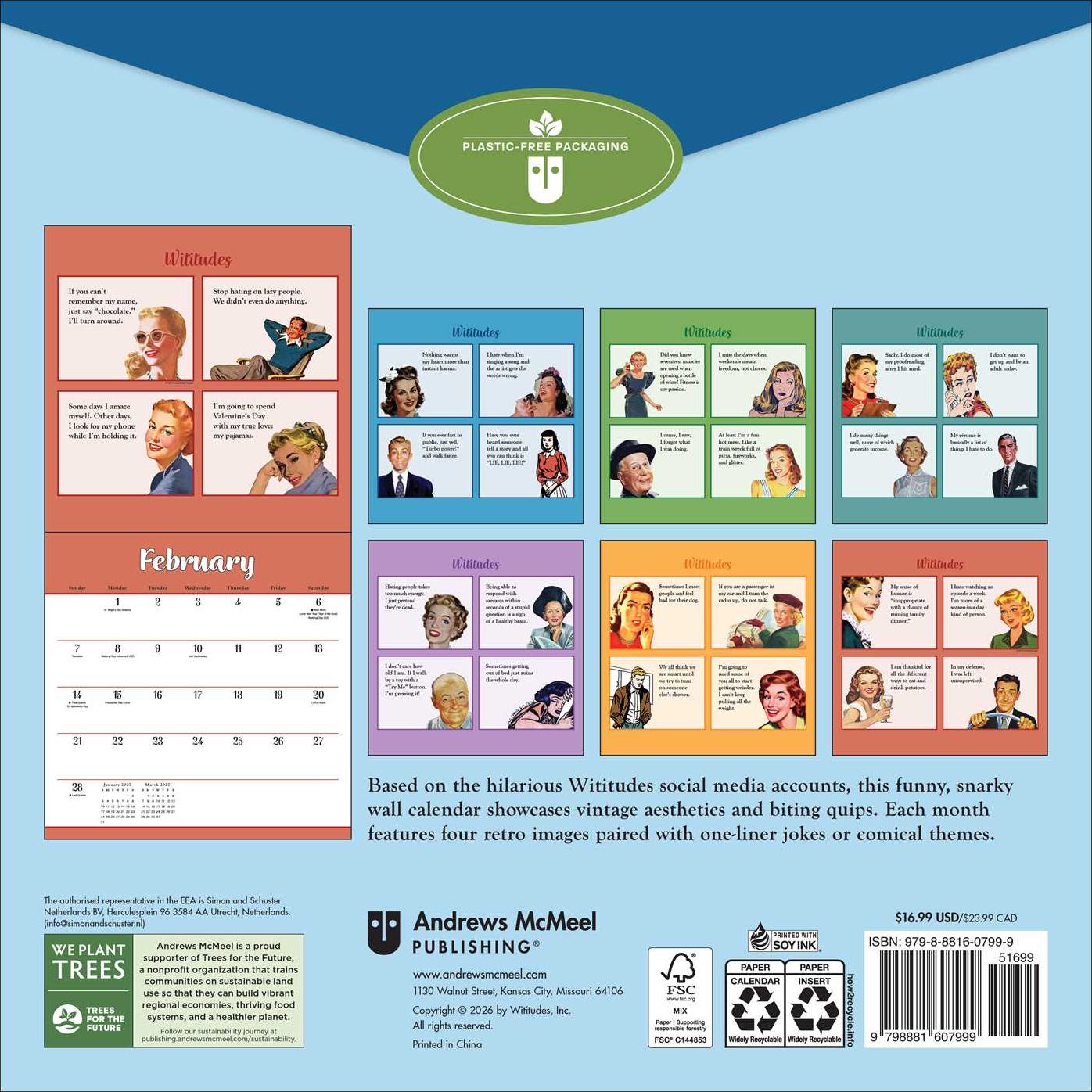 2027 Wititudes Wall Calendar