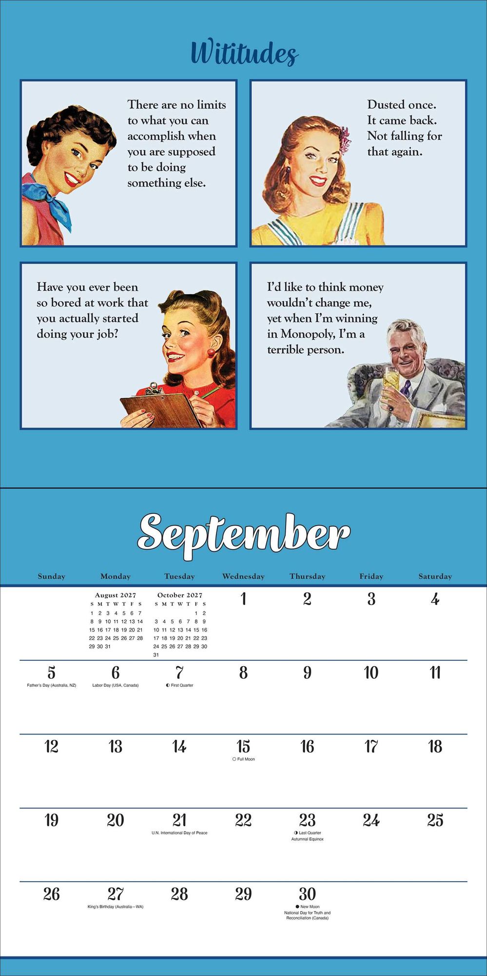 2027 Wititudes Wall Calendar