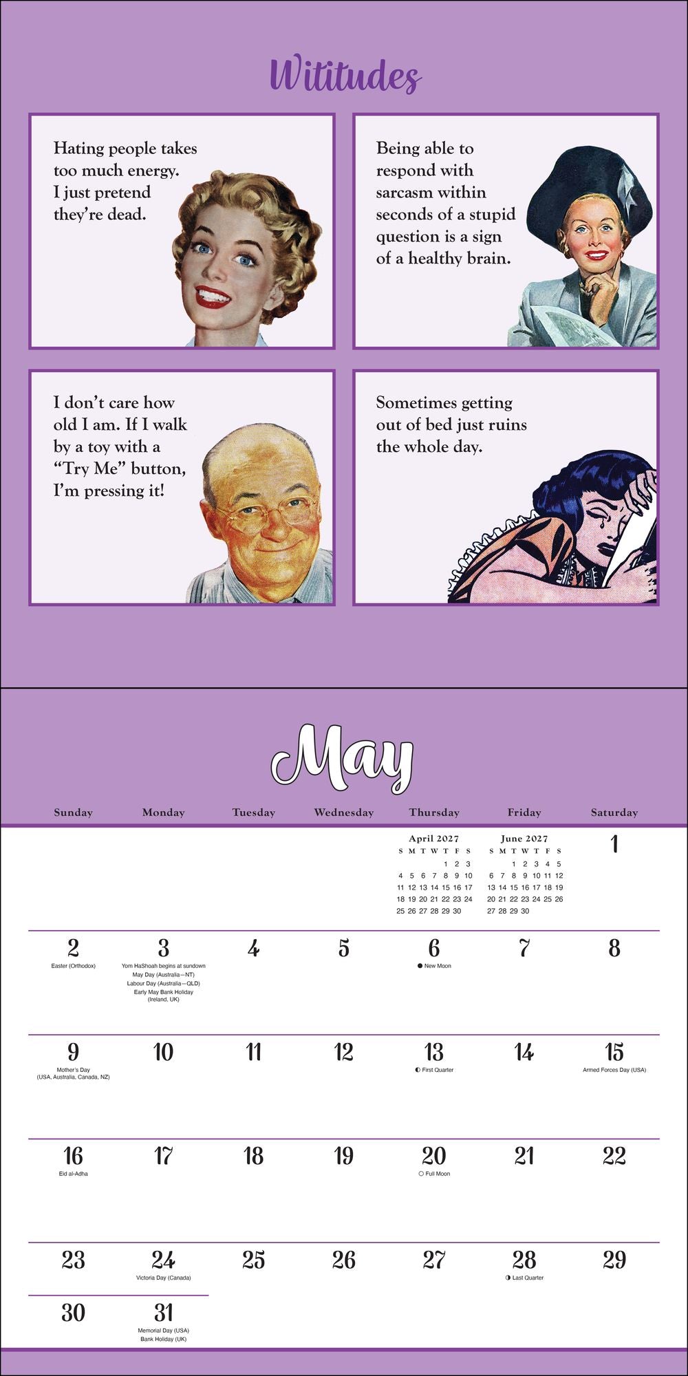 2027 Wititudes Wall Calendar