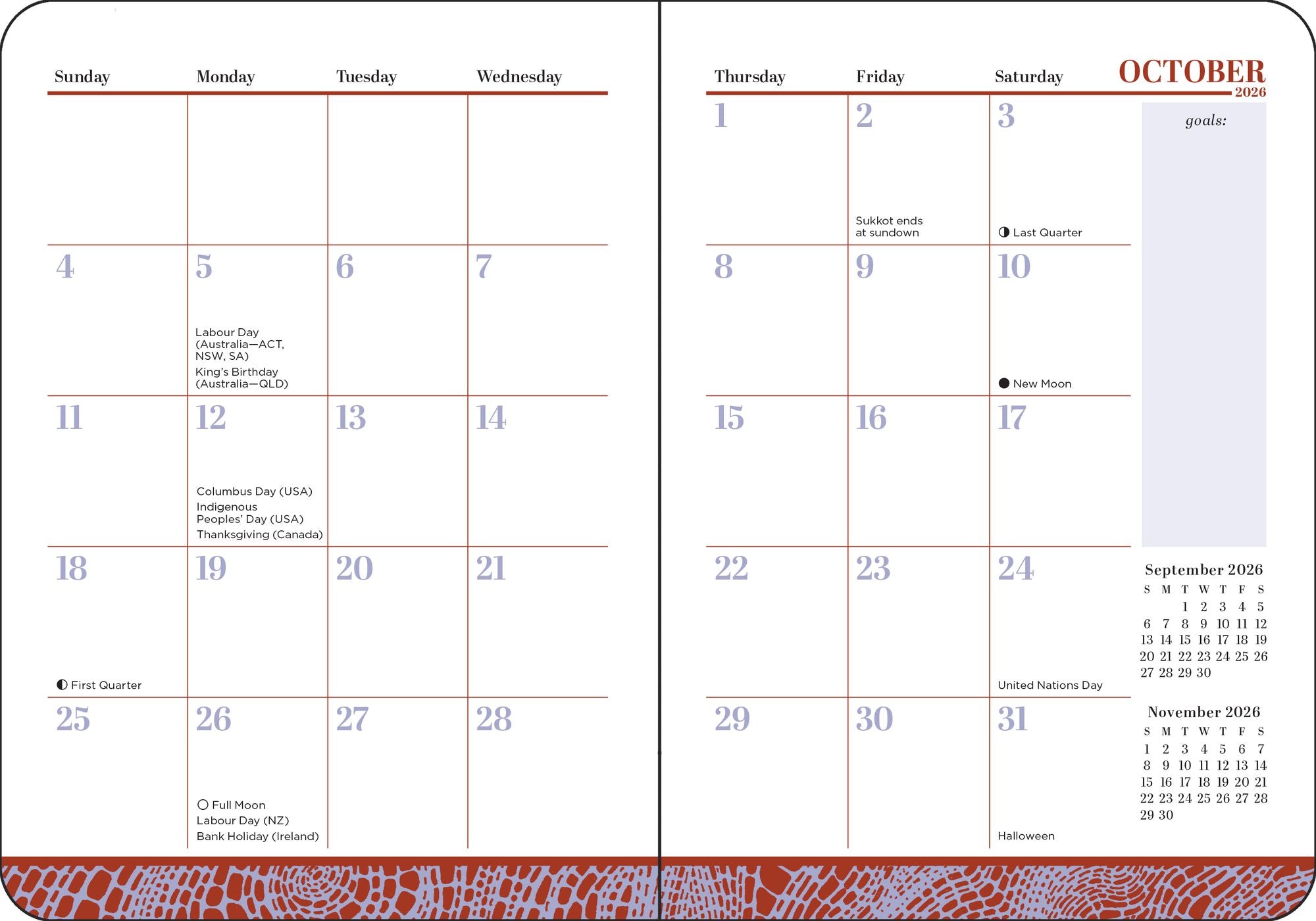 2026-2027 Spicy Book Club 16-Month Weekly/Monthly Planner