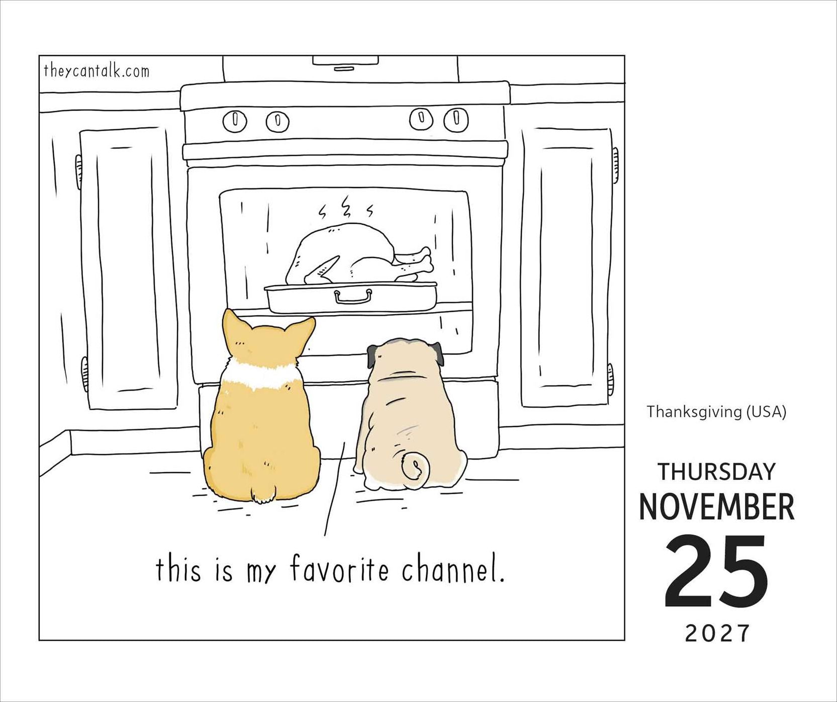 2027 They Can Talk Comics Day-to-Day Calendar