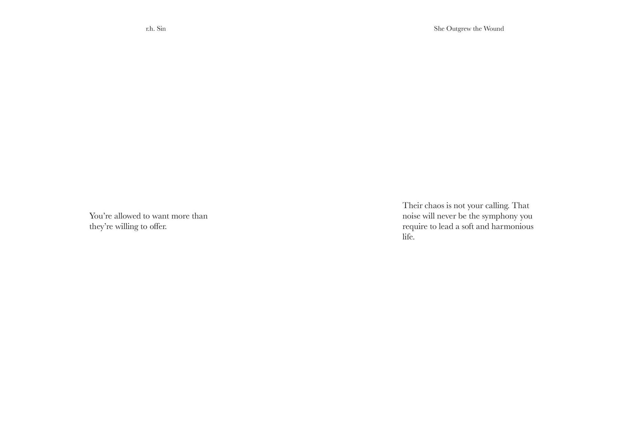 She Outgrew the Wound