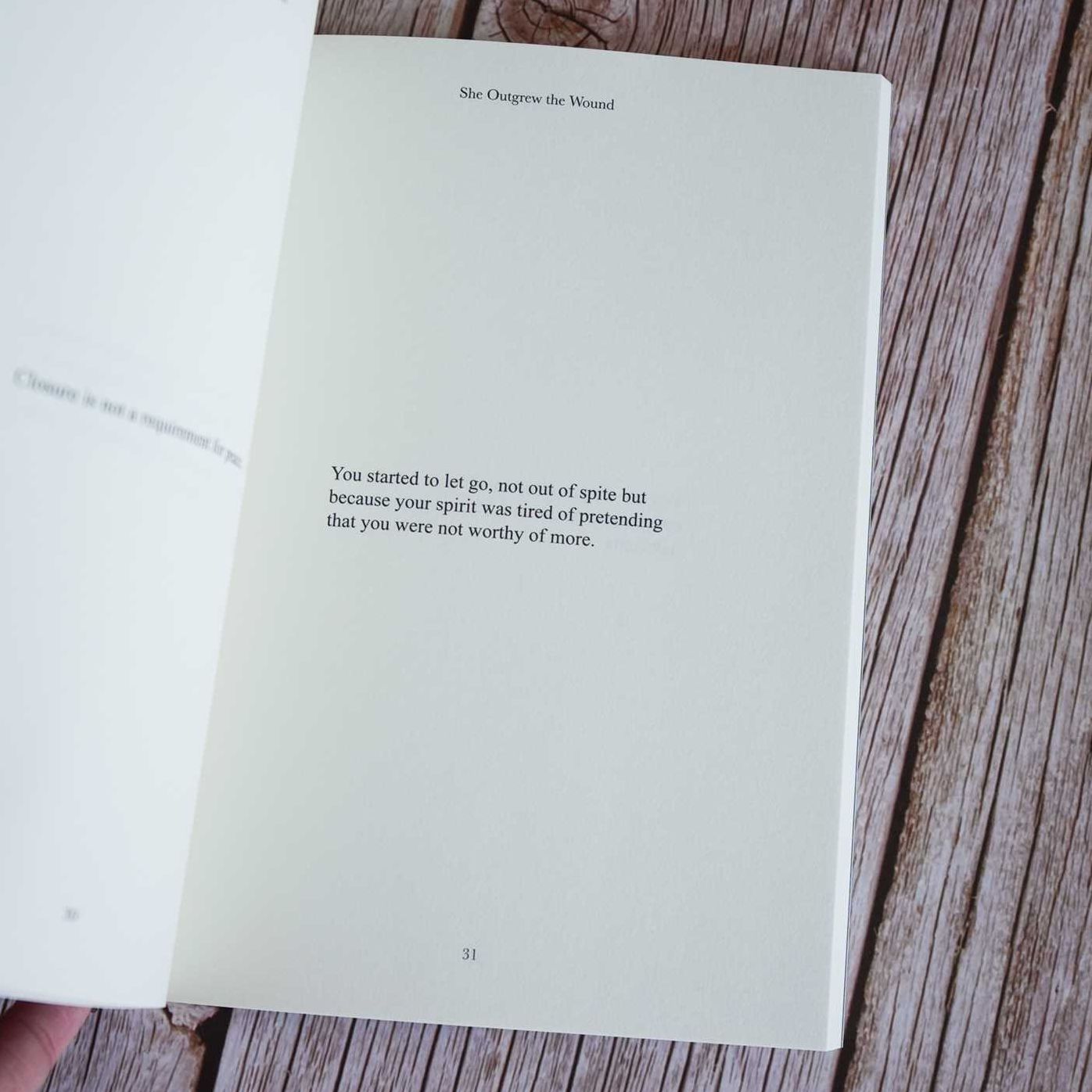 She Outgrew the Wound