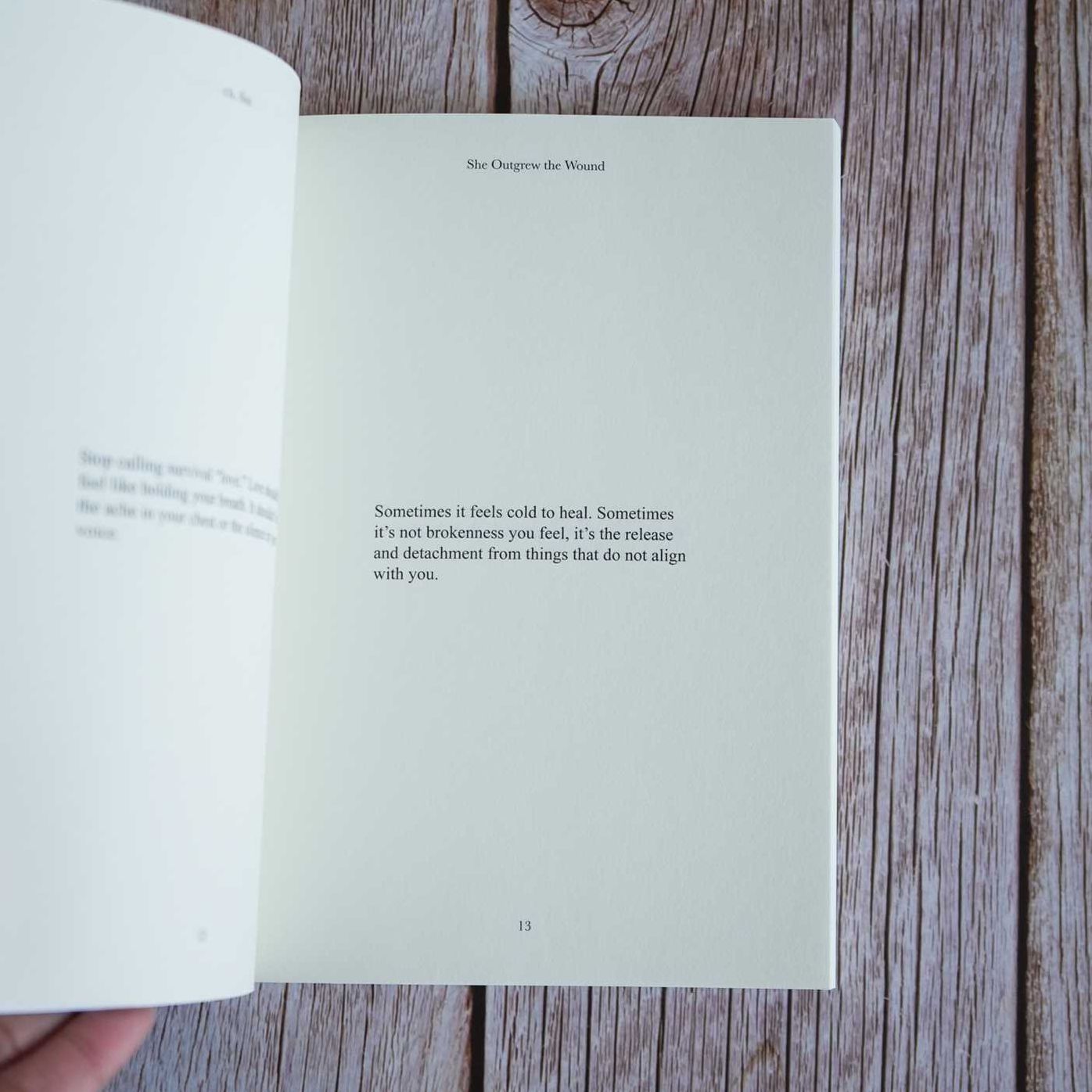 She Outgrew the Wound