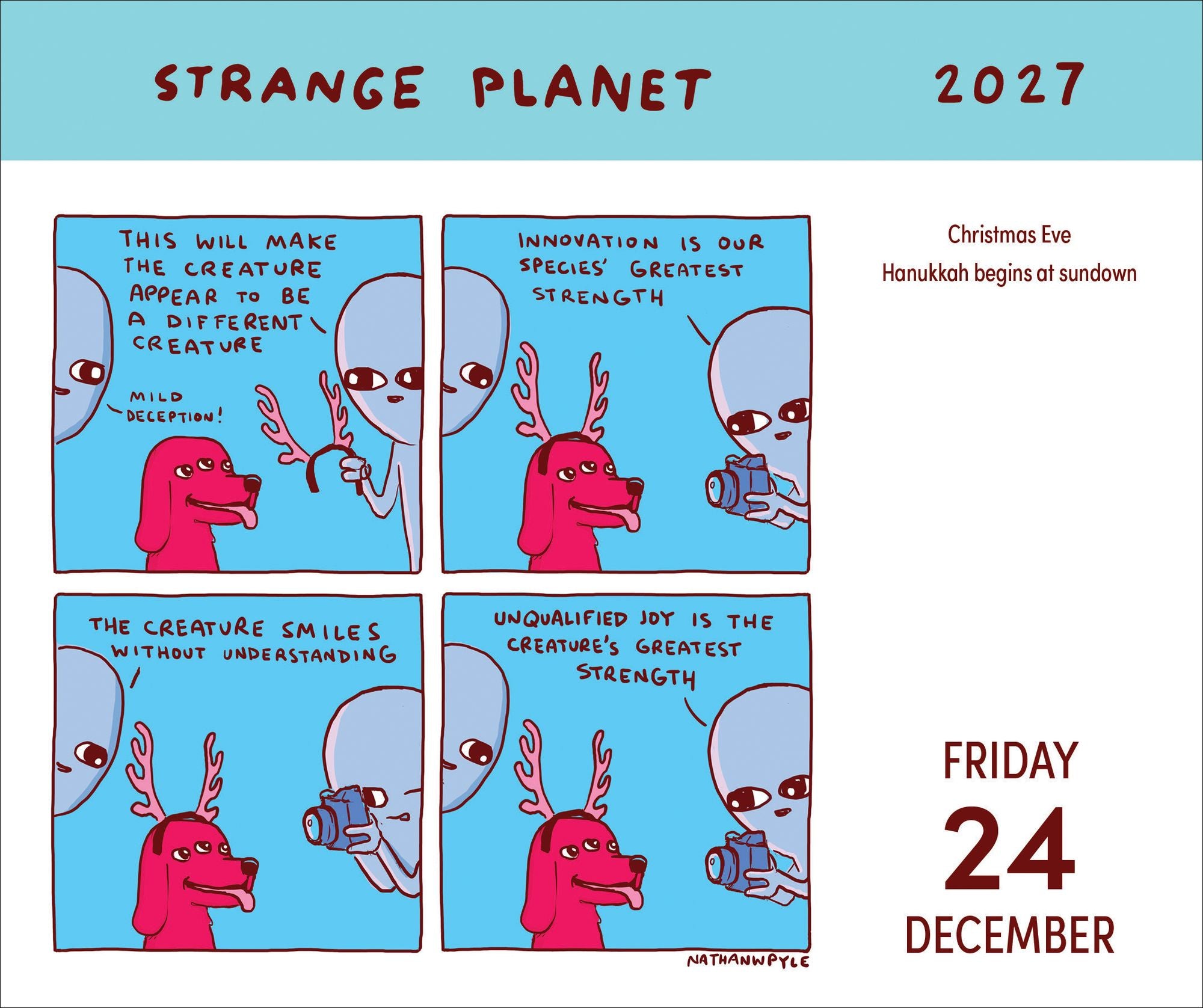 2027 Strange Planet Day-to-Day Calendar
