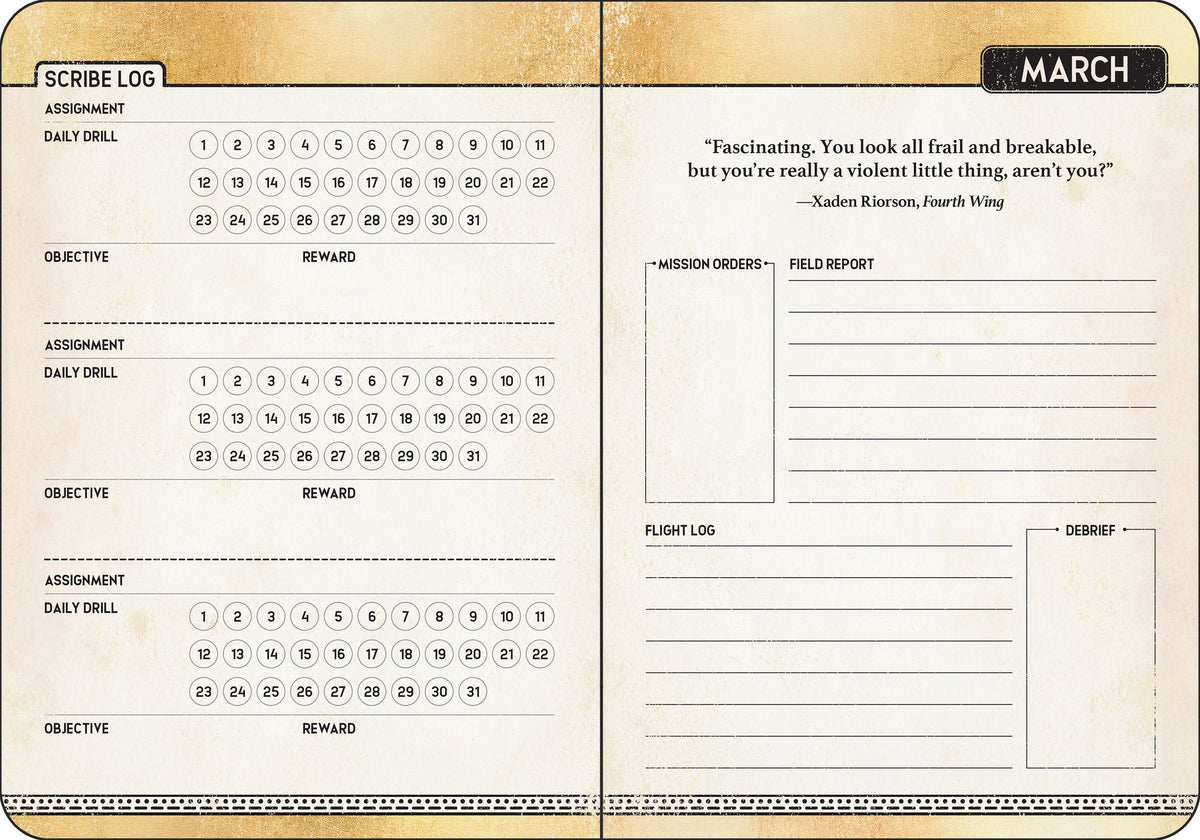 2027 Fourth Wing Officially Licensed Weekly Planner