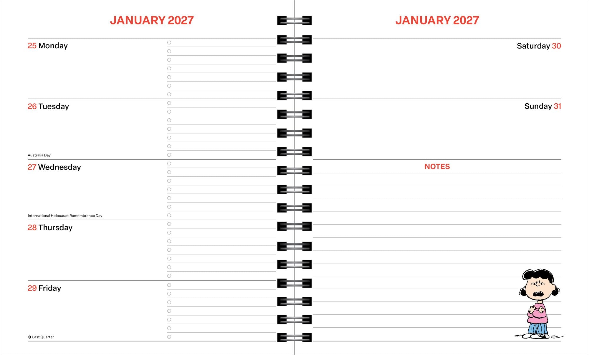 2026-2027 PEANUTS® 17-Month Weekly/Monthly Planner Calendar