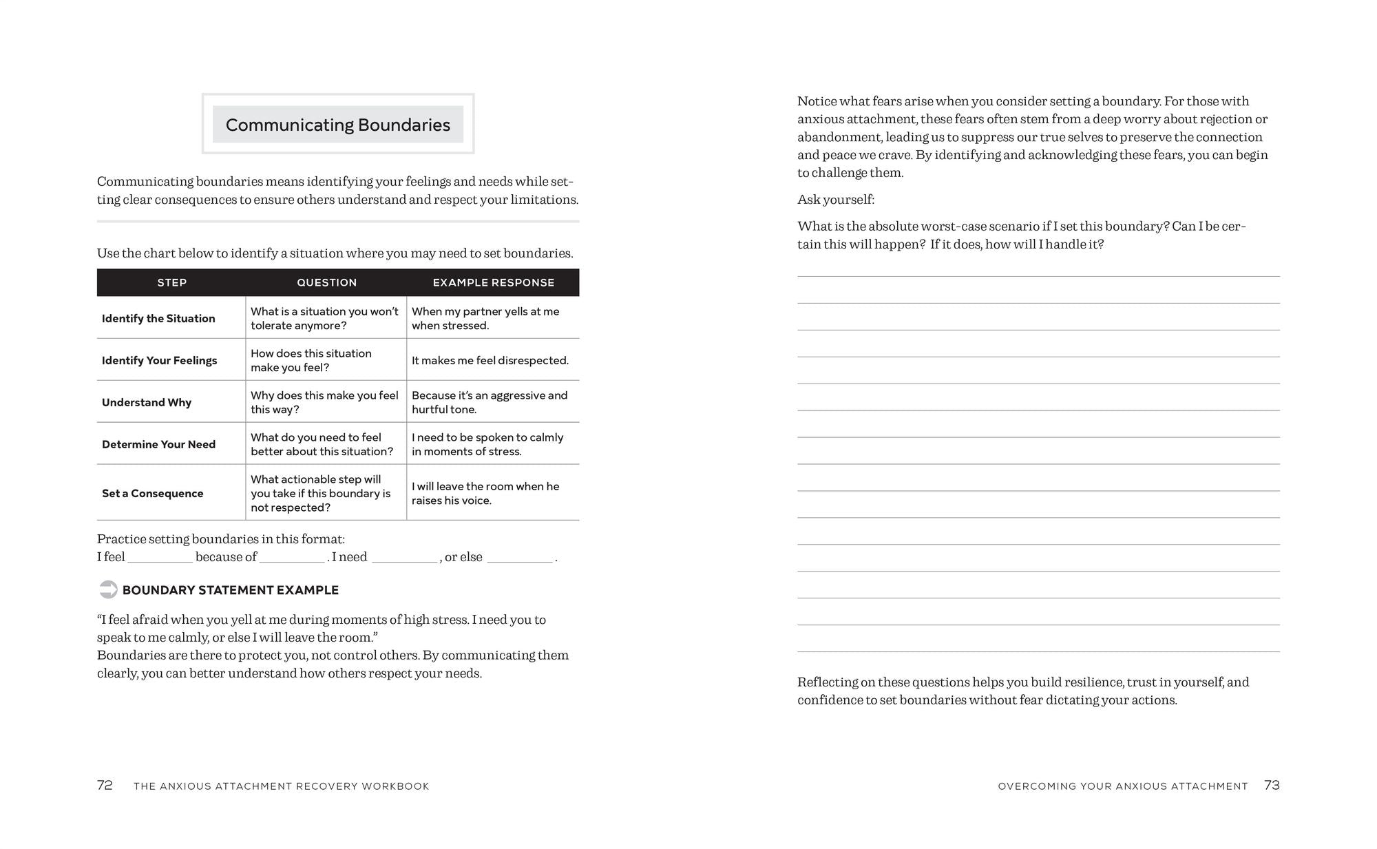 The Anxious Attachment Recovery Workbook: How to Develop Secure and Lasting Relationships