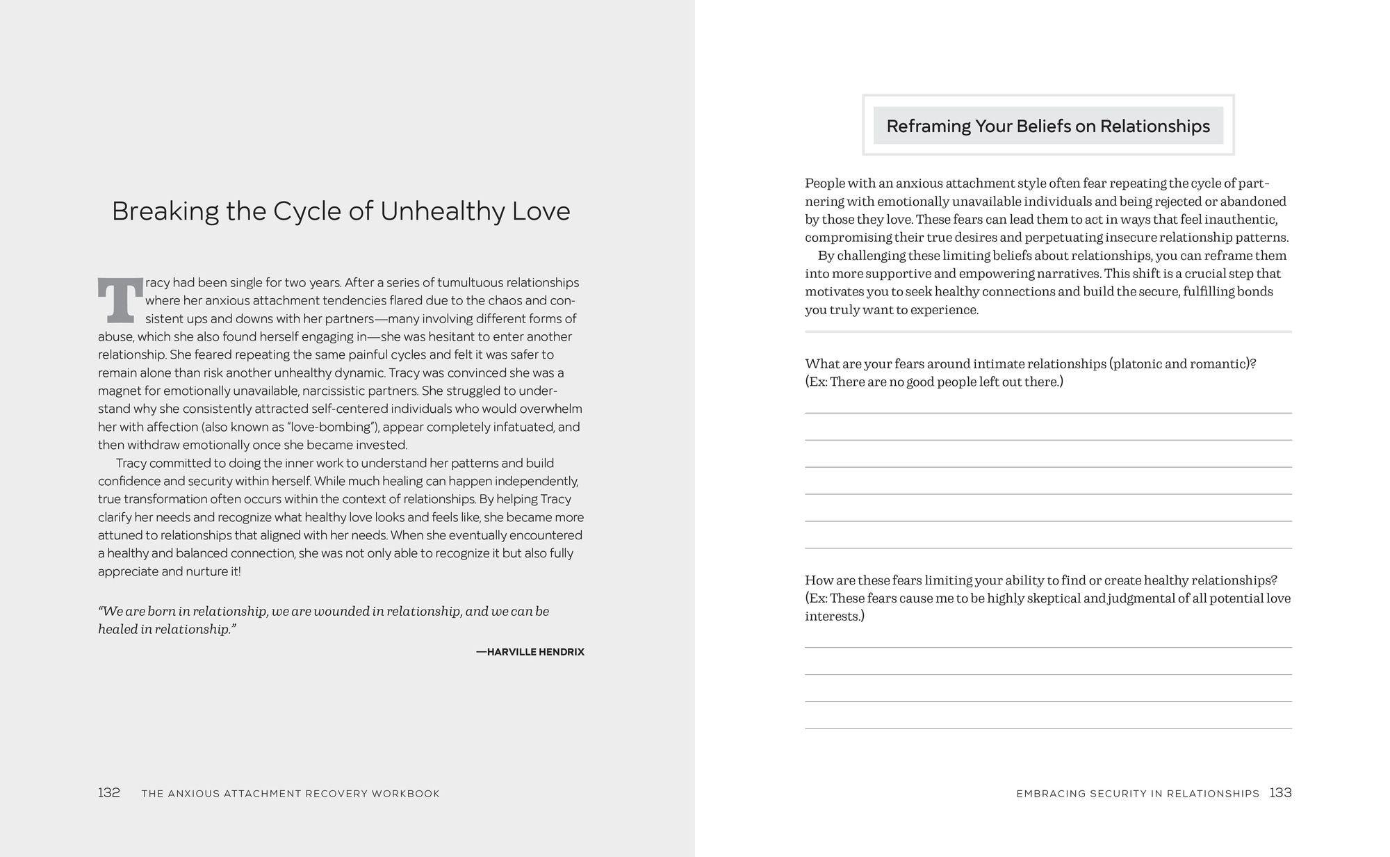 The Anxious Attachment Recovery Workbook: How to Develop Secure and Lasting Relationships