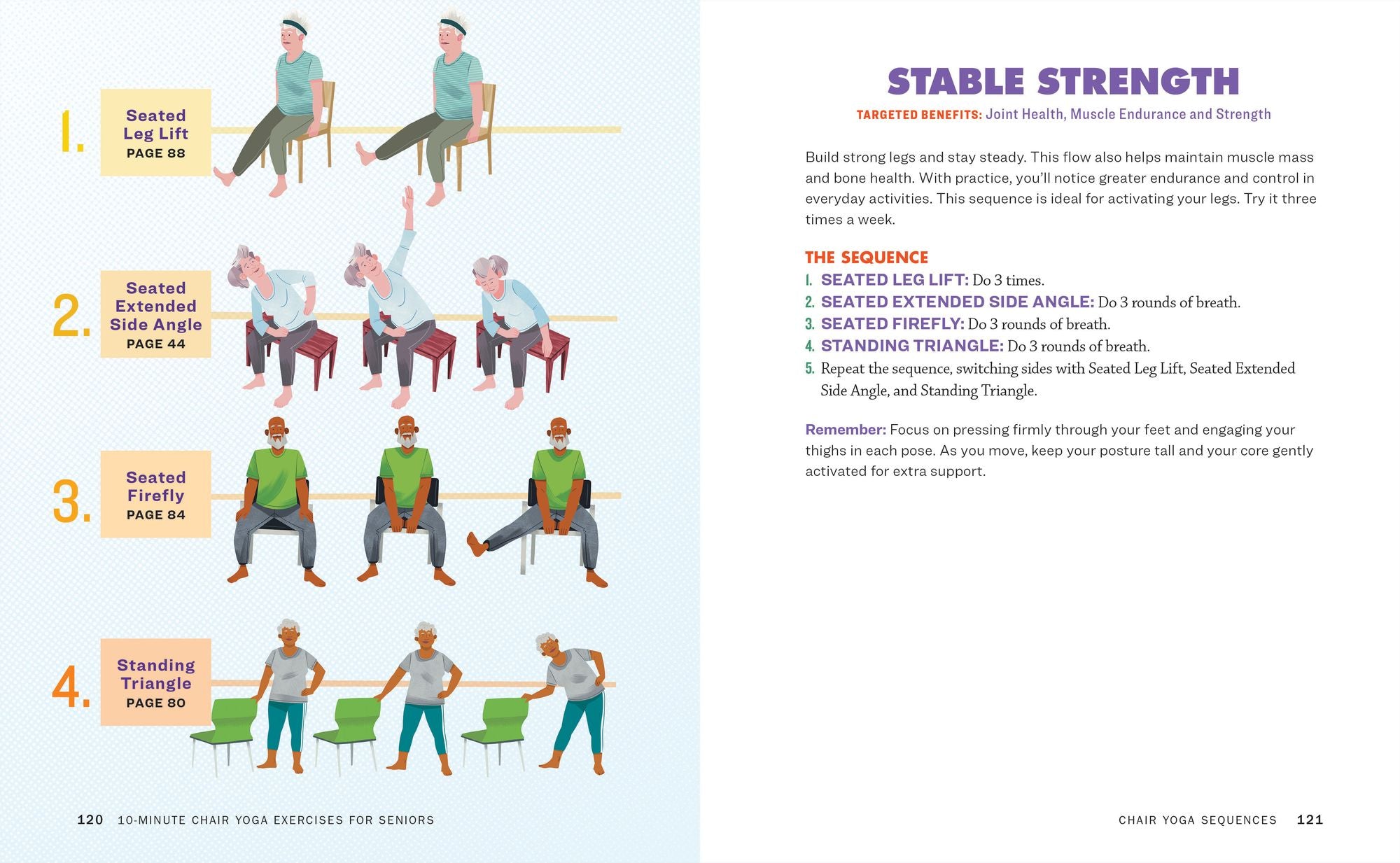 10-Minute Chair Yoga Exercises for Seniors: 40 Poses to Build Strength and Flexibility for Fall Prevention