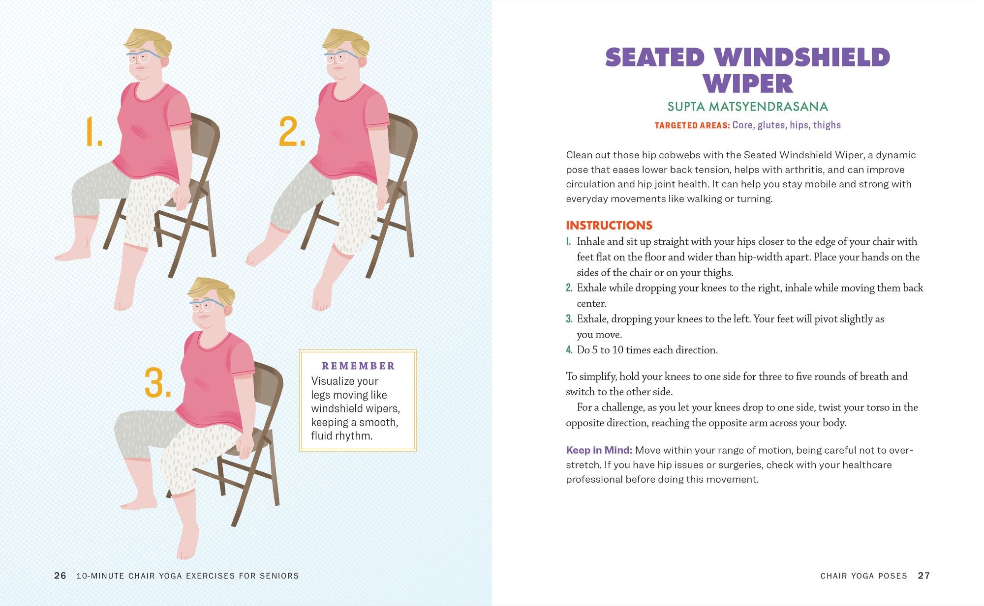10-Minute Chair Yoga Exercises for Seniors: 40 Poses to Build Strength and Flexibility for Fall Prevention