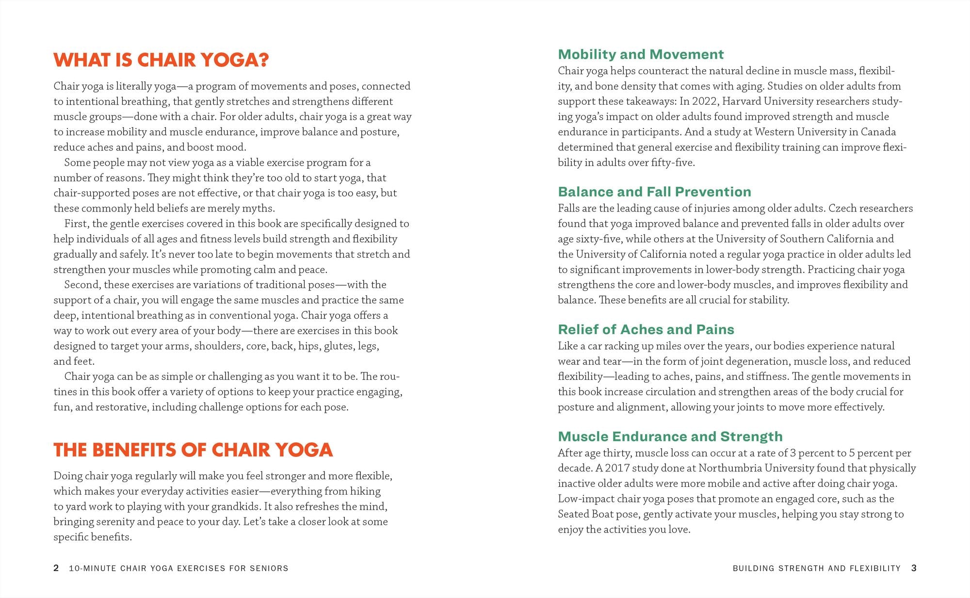 10-Minute Chair Yoga Exercises for Seniors: 40 Poses to Build Strength and Flexibility for Fall Prevention