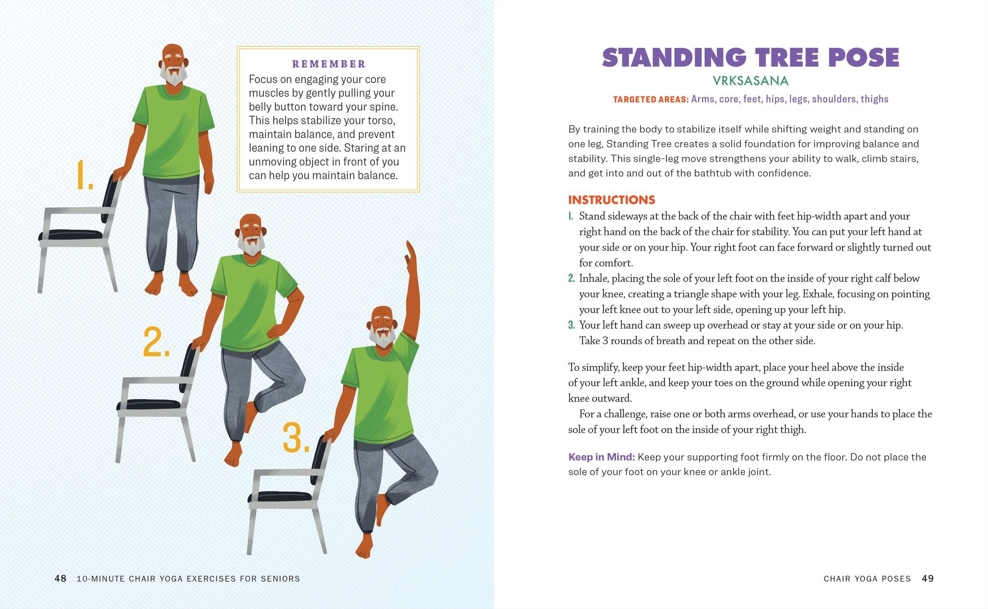 10-Minute Chair Yoga Exercises for Seniors: 40 Poses to Build Strength and Flexibility for Fall Prevention