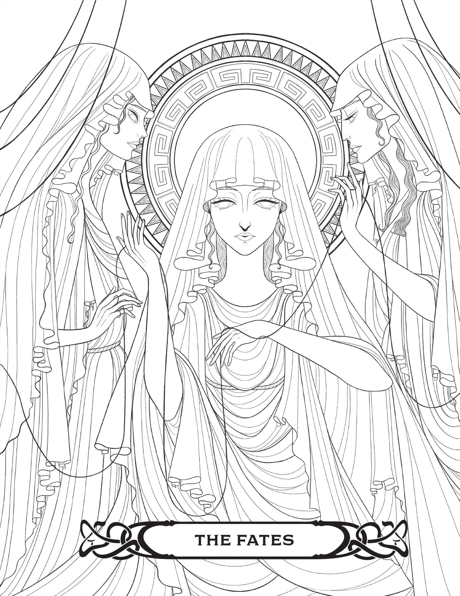 Badass Women of Greek Mythology Coloring Book: 45 Goddesses, Mortals, and Monsters to Color