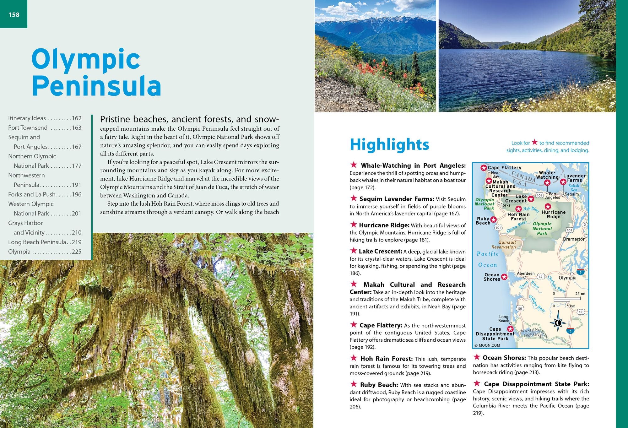 Moon Washington State: National Parks, Local Food & Wine, Year-Round Recreation