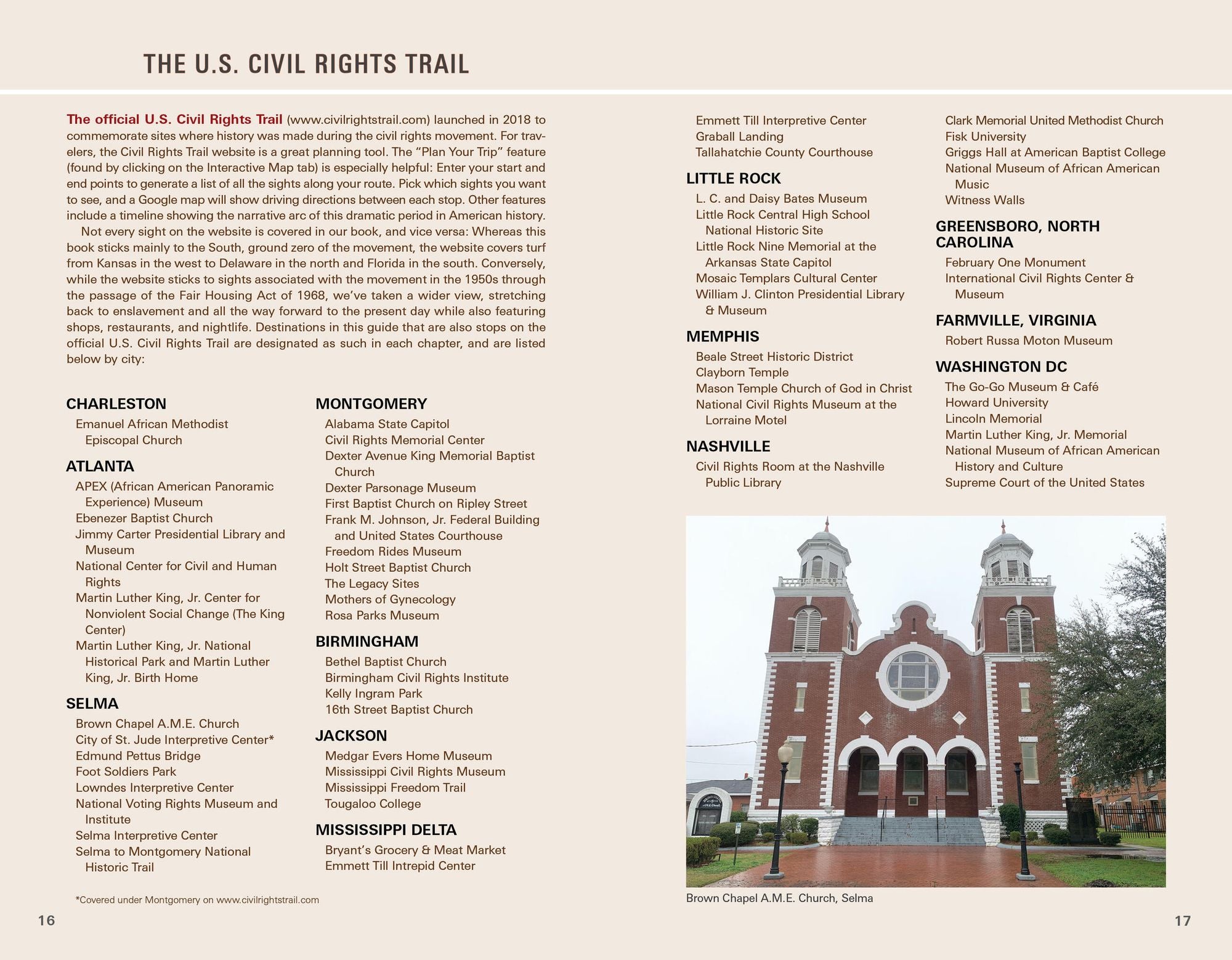 Moon U.S. Civil Rights Trail: A Traveler's Guide to the People, Places, and Events that Made the Movement