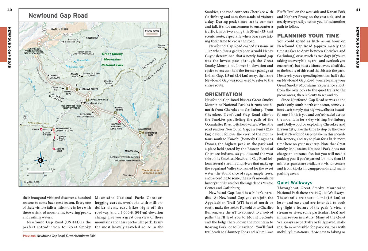 Moon Great Smoky Mountains National Park: Hiking, Camping, Scenic Drives