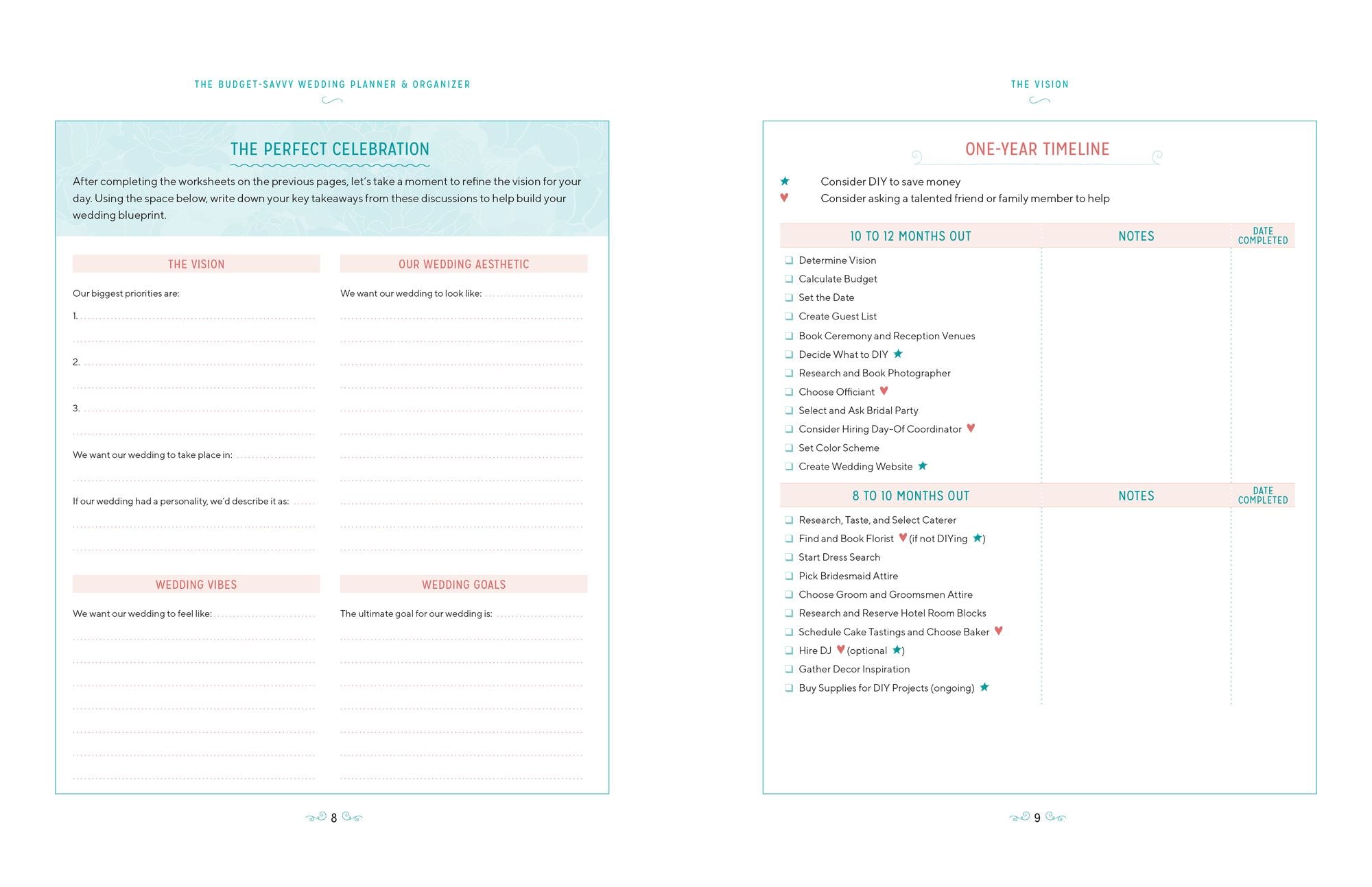 The Budget-Savvy Wedding Planner & Organizer (Binder Edition): Checklists, Worksheets, and Essential Tools to Plan the Perfect Wedding on a Small Budget