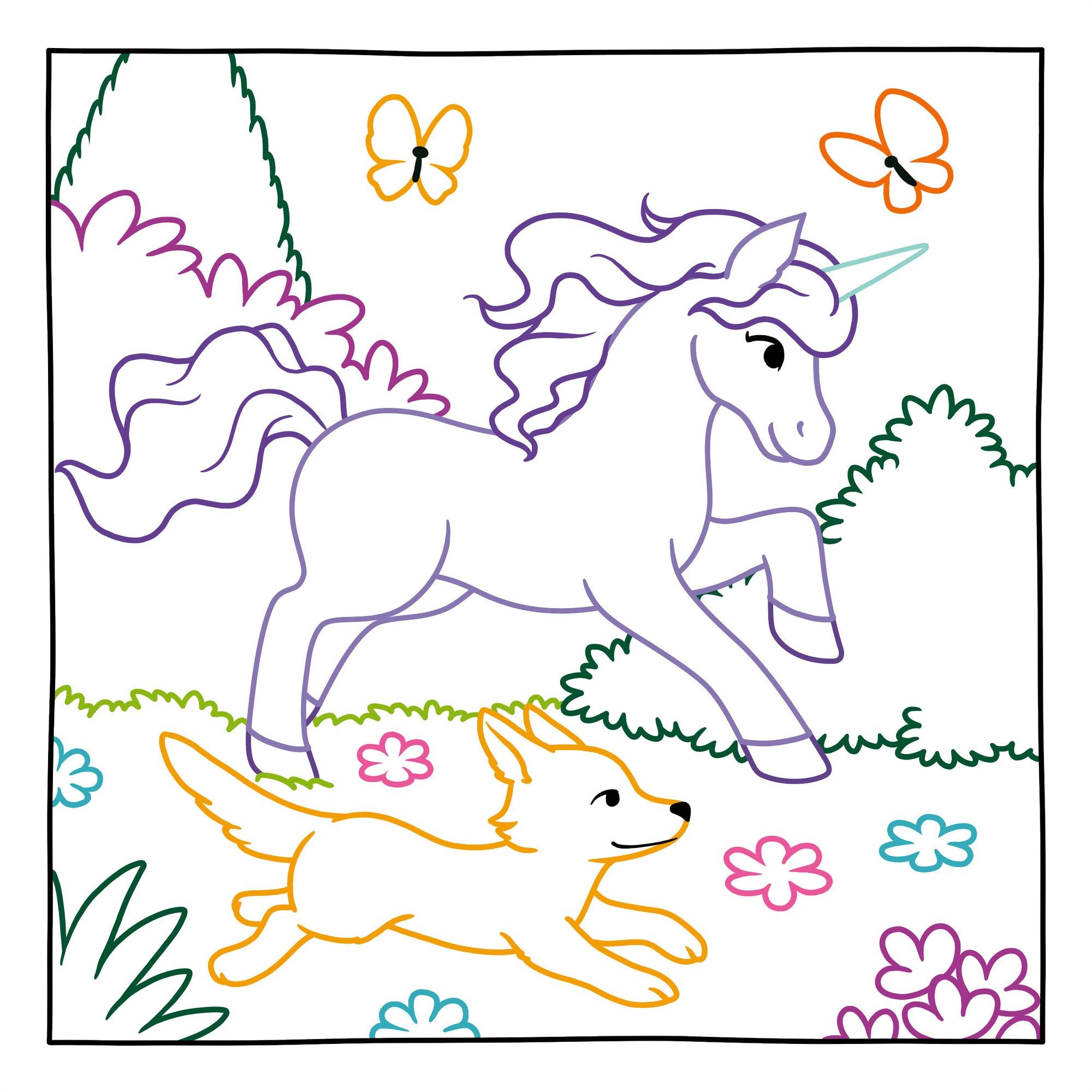 Magic Paper Coloring Book: Unicorns: Discover Hidden Patterns and Images!