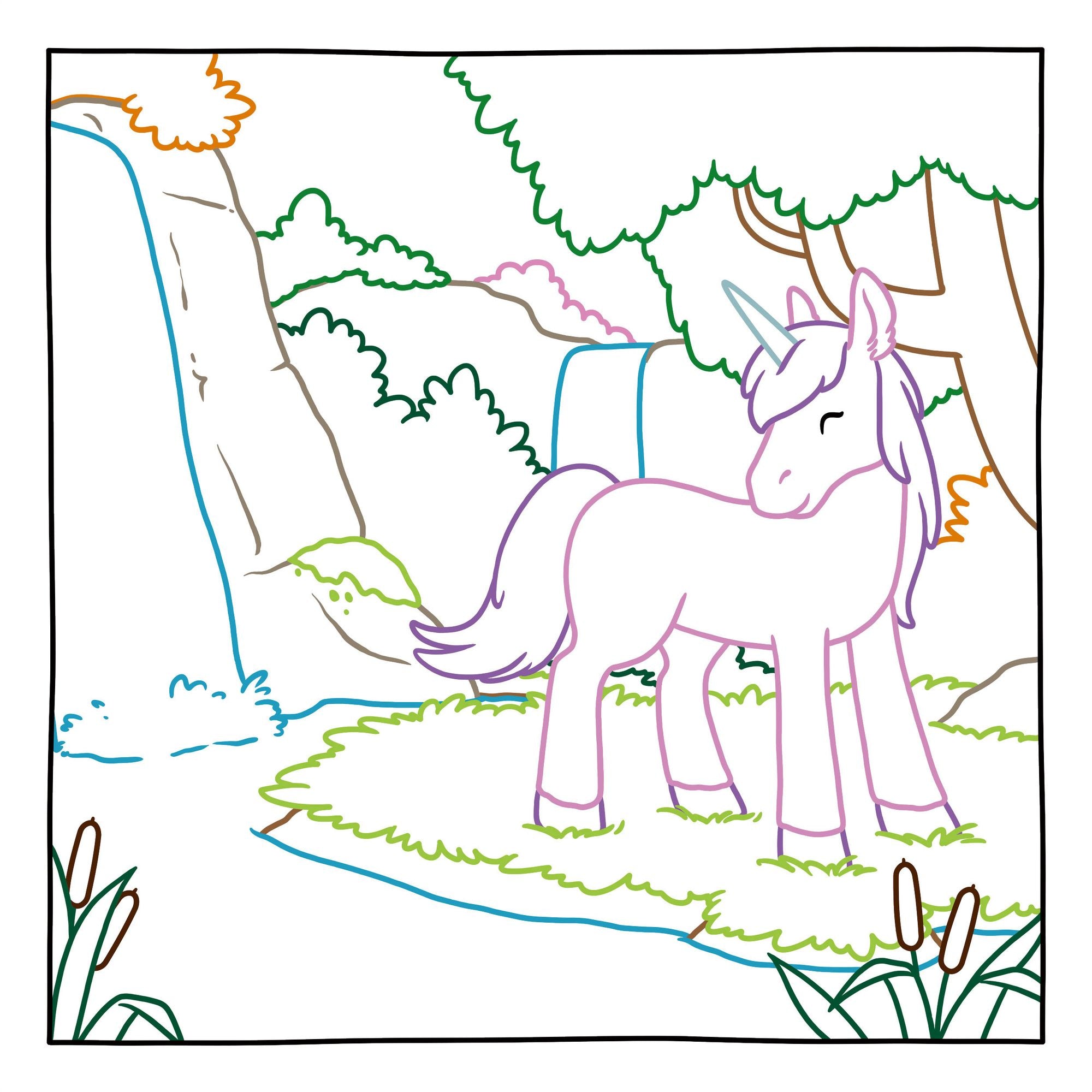 Magic Paper Coloring Book: Unicorns: Discover Hidden Patterns and Images!