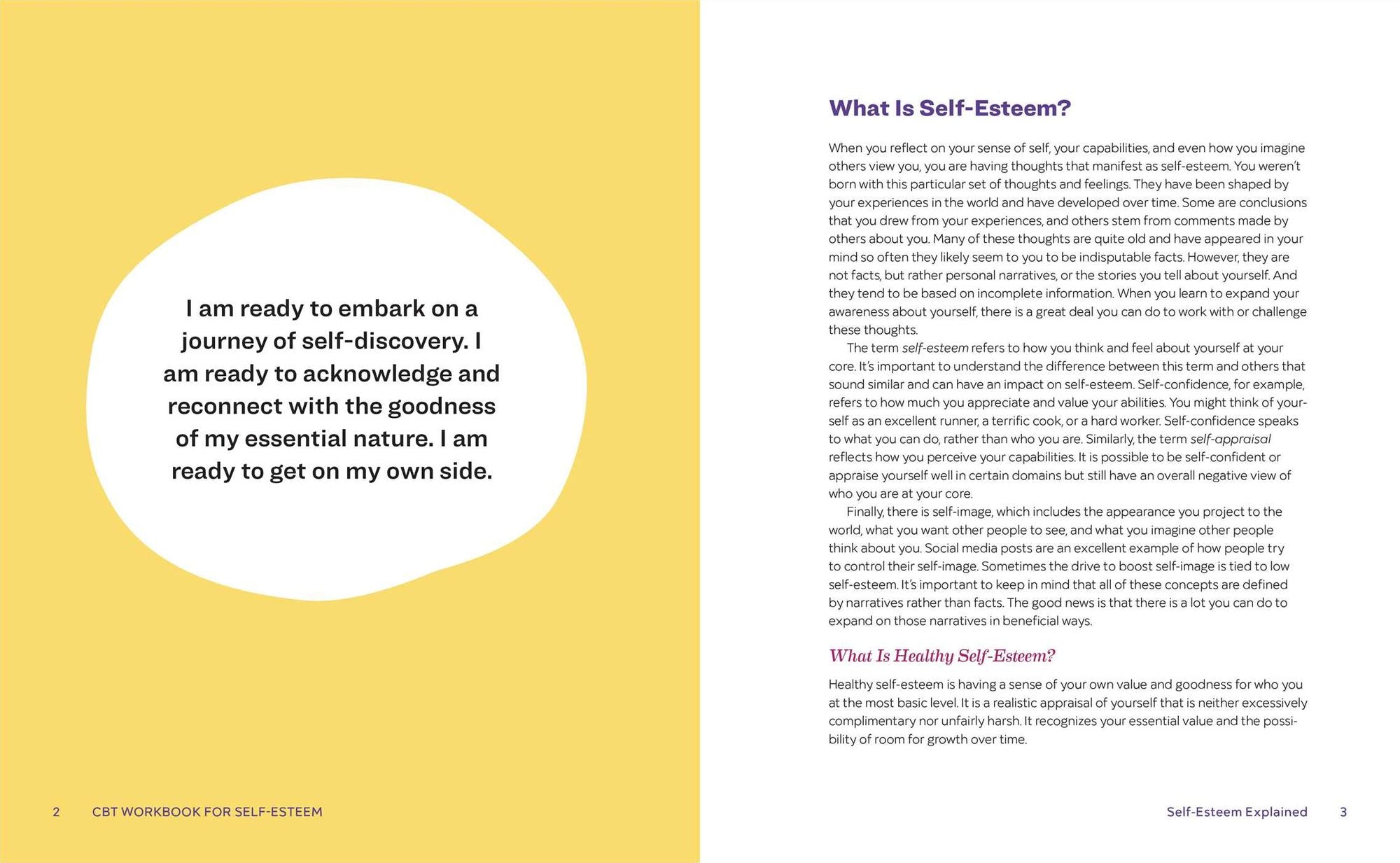 Cognitive Behavioral Therapy Workbook for Self-Esteem: Identify, Challenge, and Change Your Thoughts and Actions