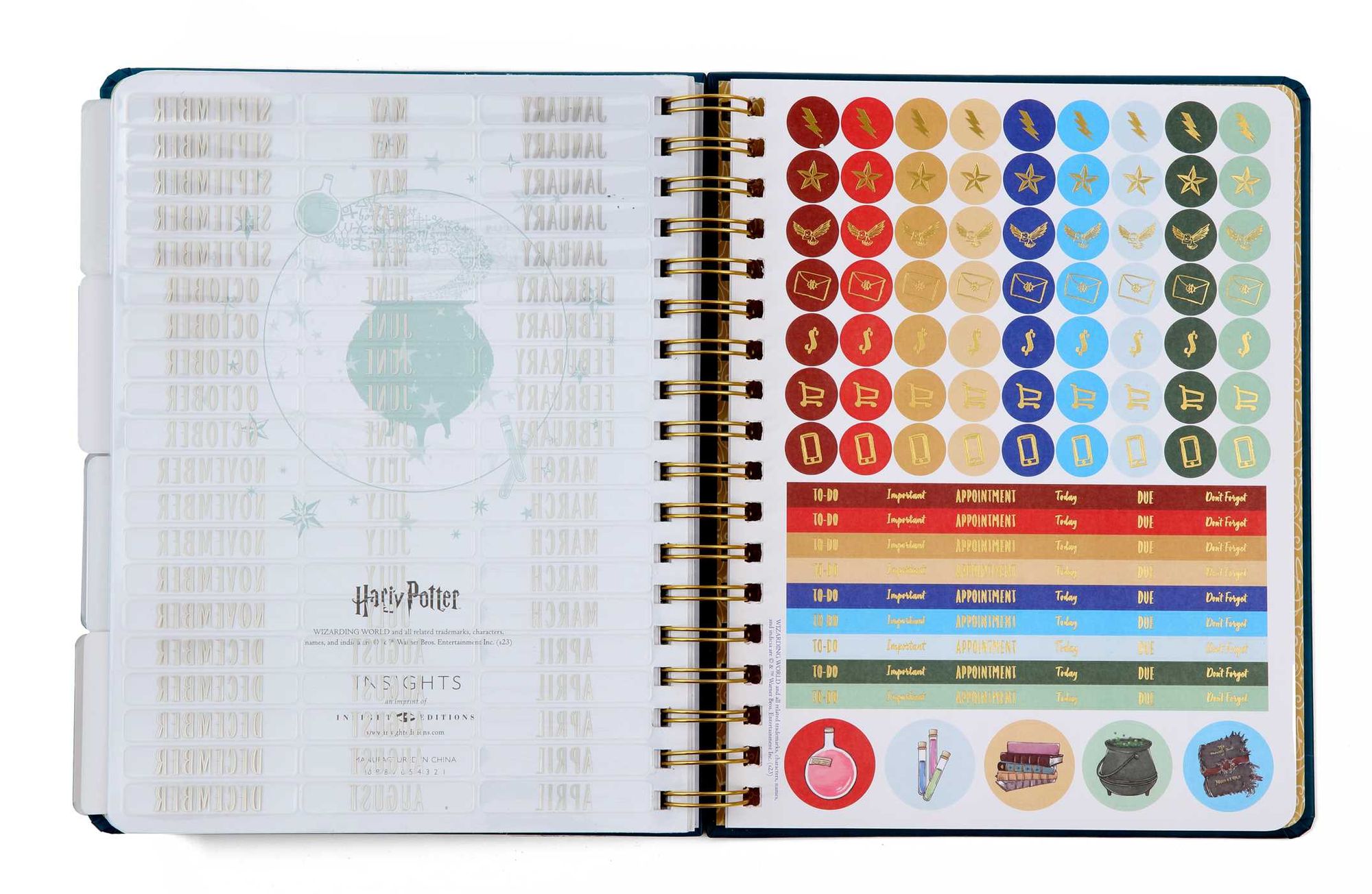 Harry Potter: Spells and Potions 12-Month Undated Planner: (Harry Potter School Planner School, Harry Potter Gift, Harry Potter Stationery, Undated Planner)
