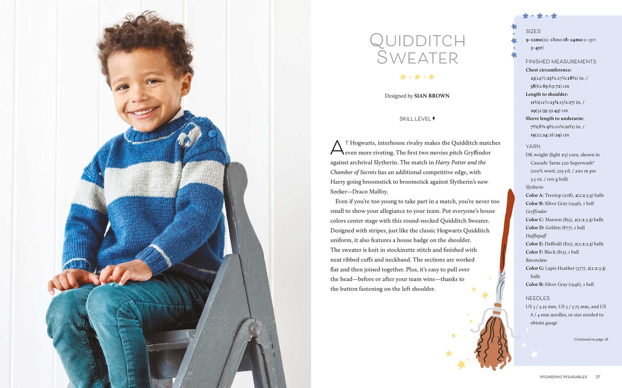 Harry Potter: Knitting Magic for Baby and Toddler: An Official Harry Potter Knitting Pattern Book