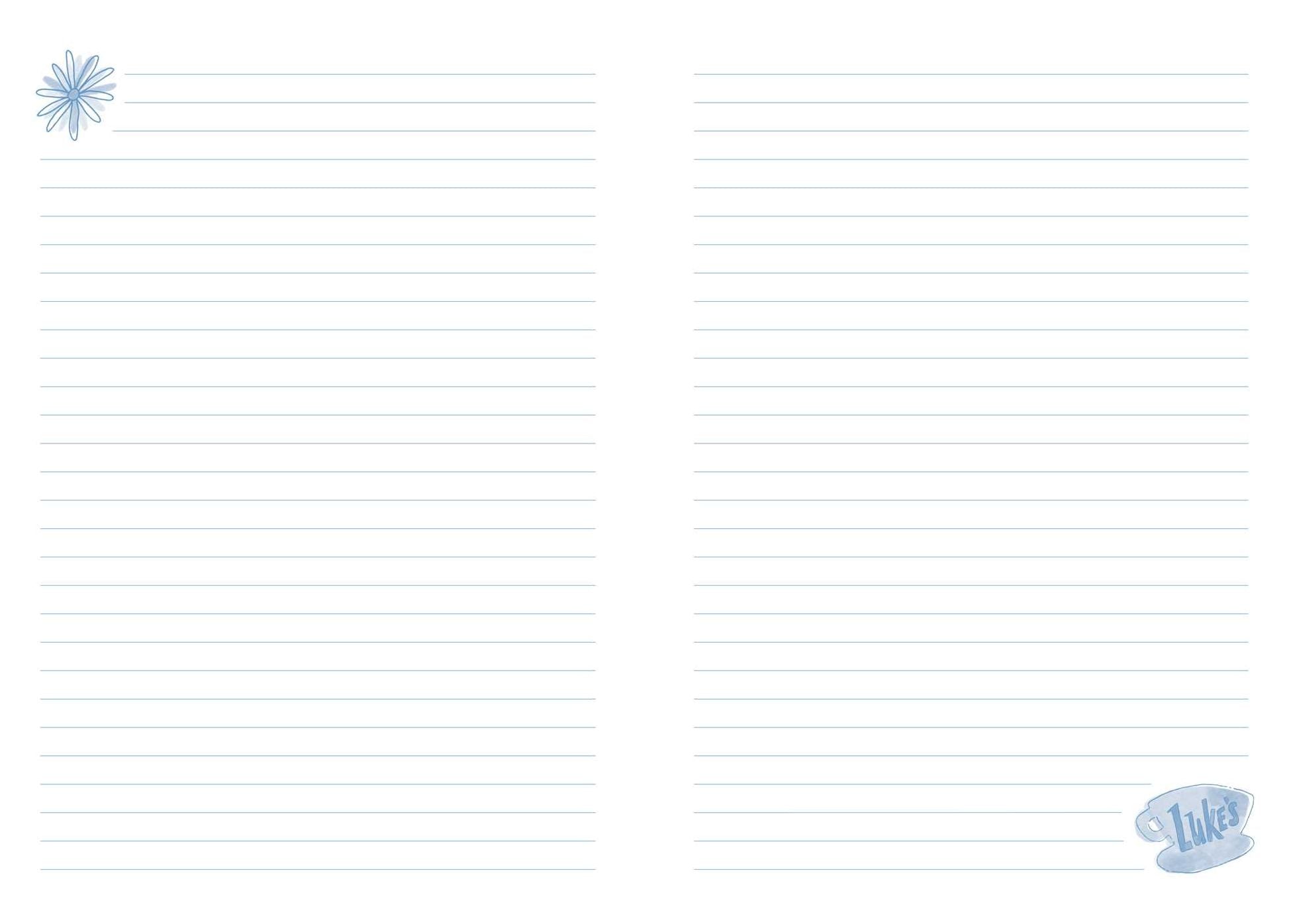 Gilmore Girls Embroidered Journal