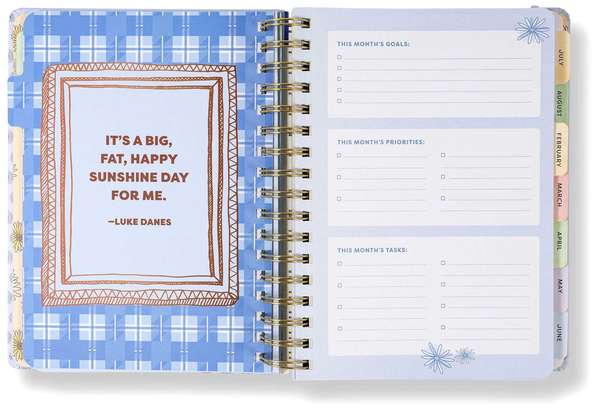 2026 Gilmore Girls 13-Month Weekly Planner