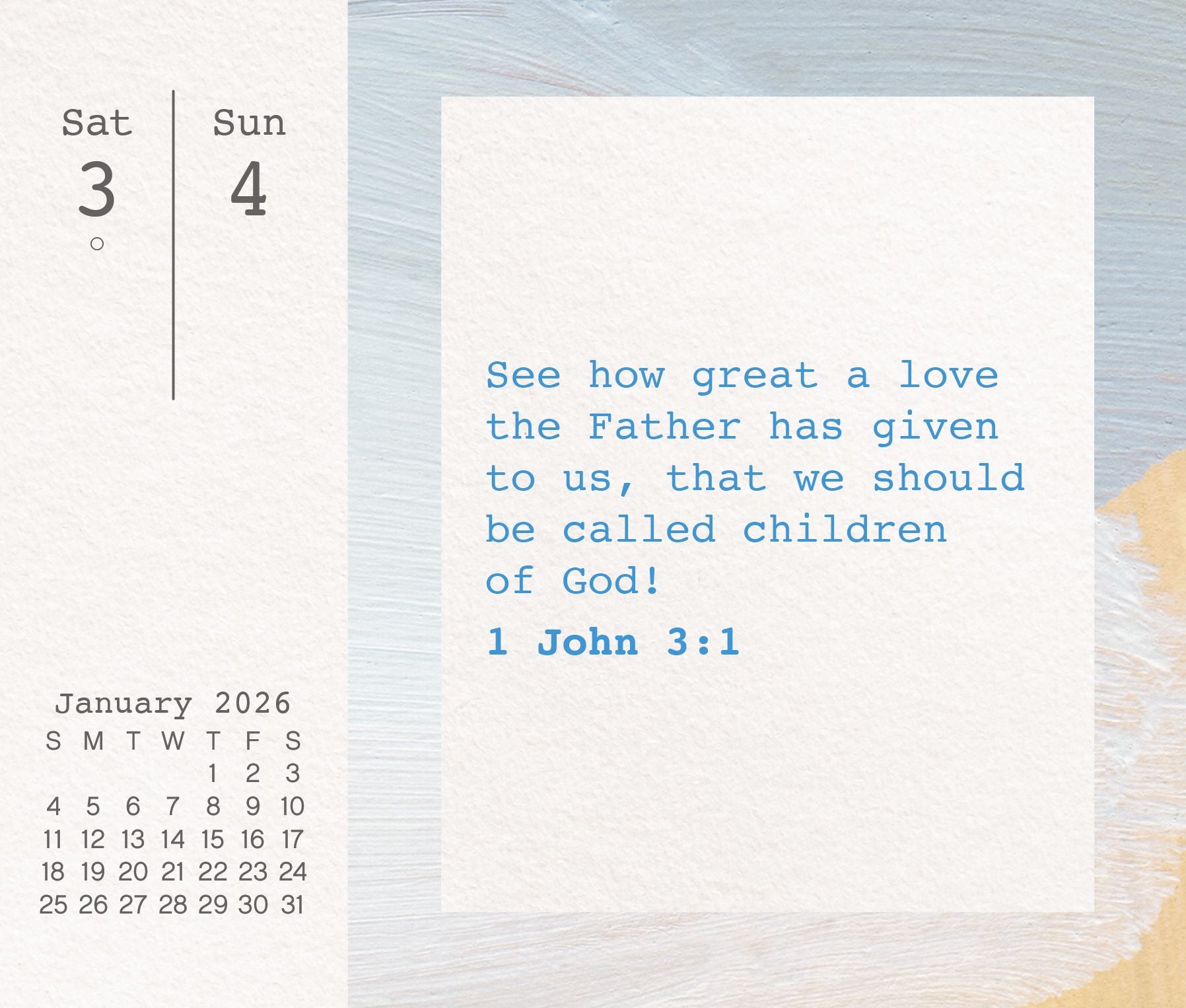 2026 Bible Verses Box