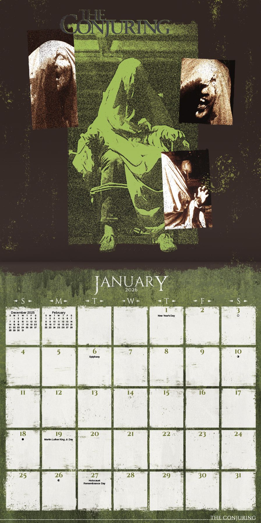 2026 Horror Collection Wall Calendar