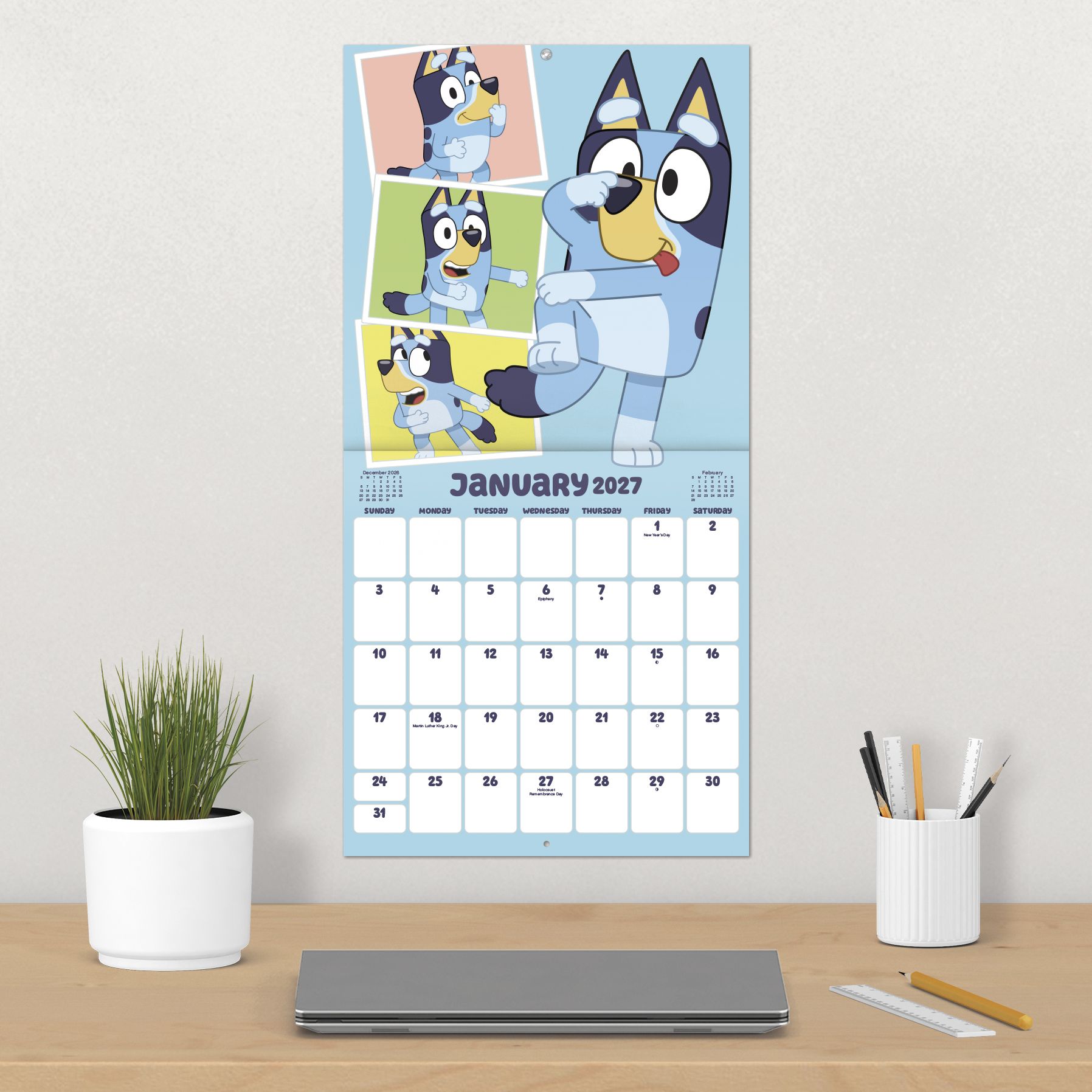 2027 Bluey Wall Calendar