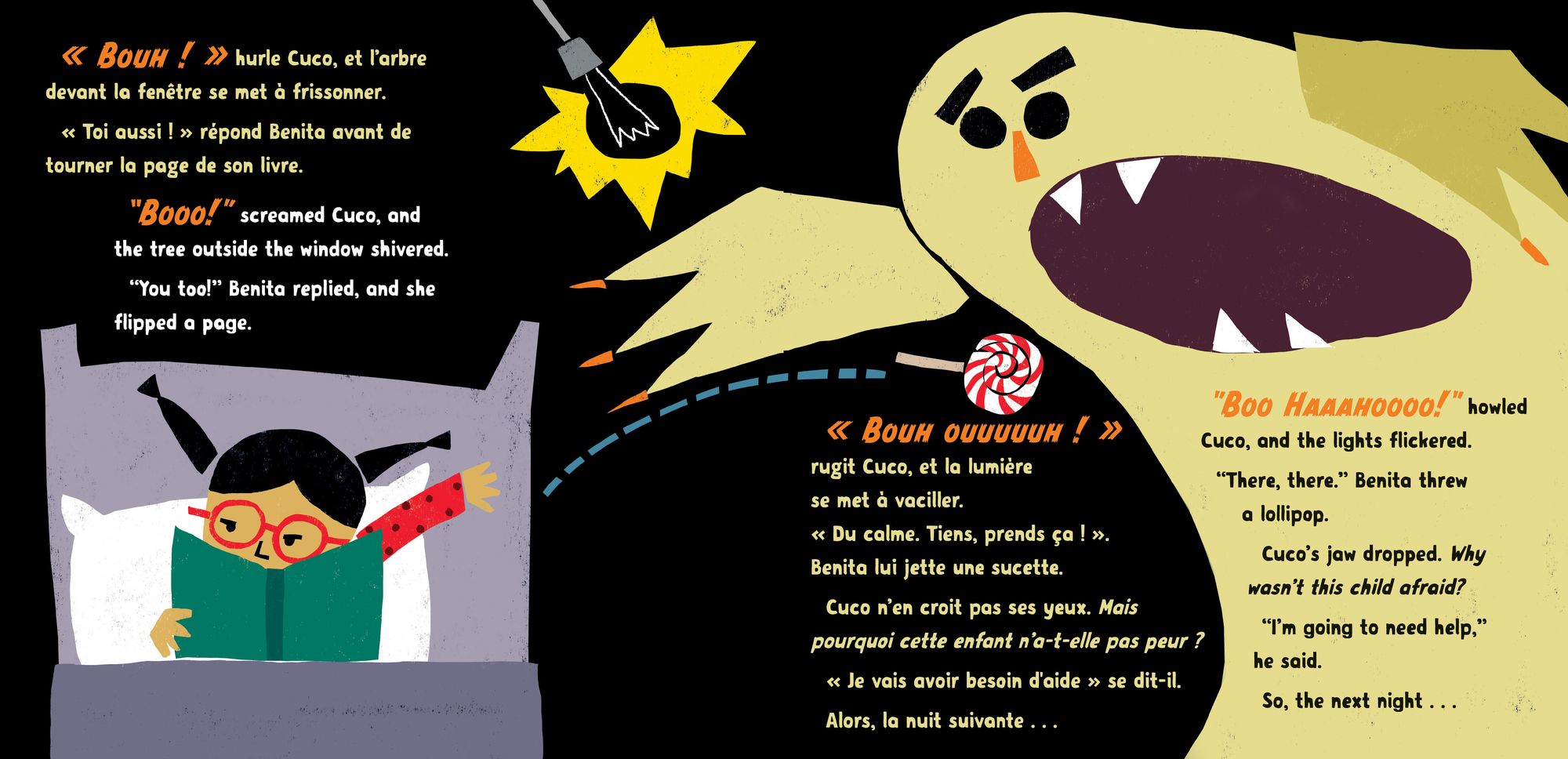 Benita and the Night Creatures (Bilingual French & English)