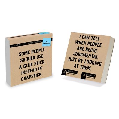 2026 Anti Affirmations/Daily Sarcasm Daily Desktop Calendar