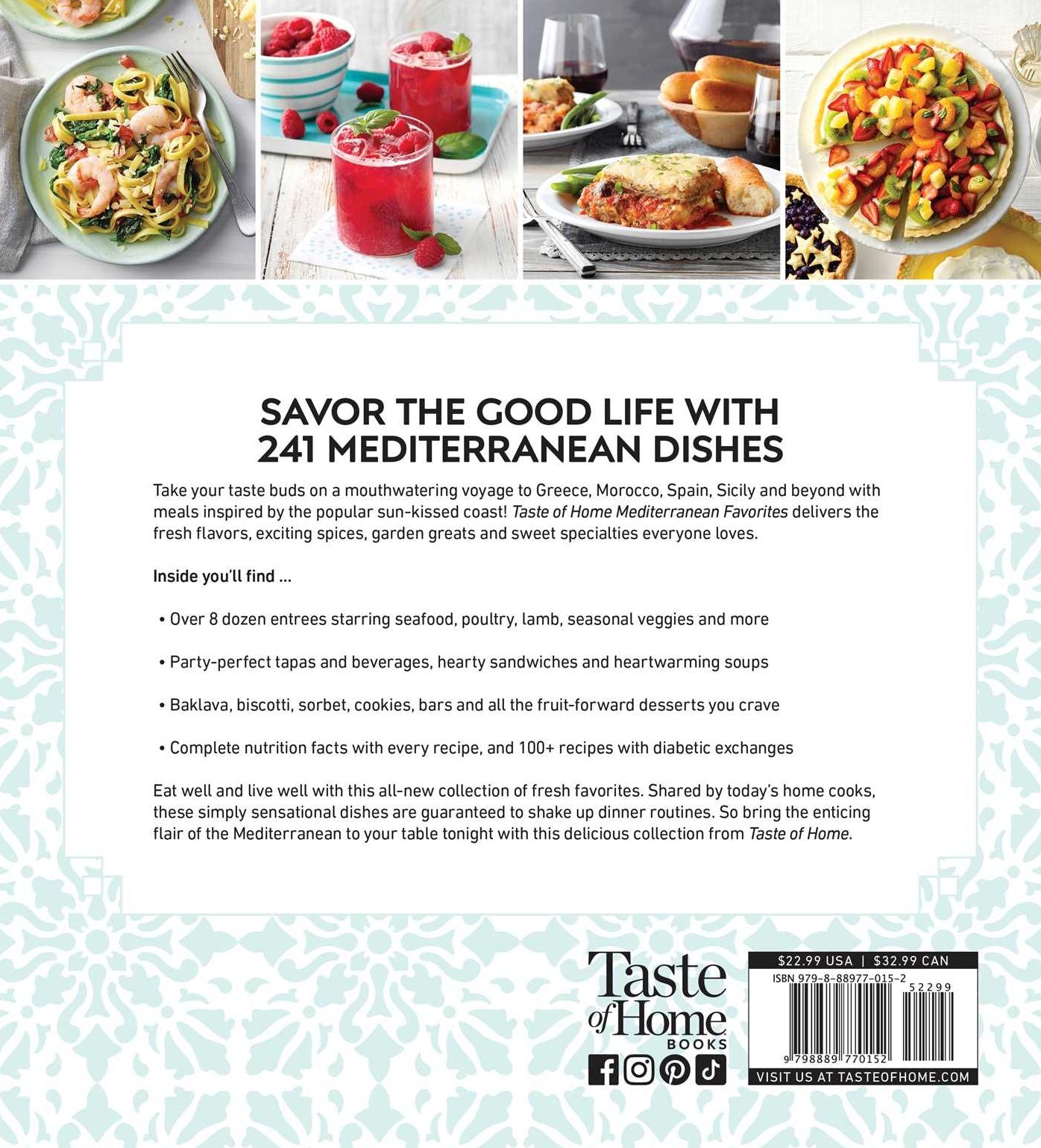 Taste of Home Mediterranean Favorites: Hundreds of Recipes to Savor the Good Life