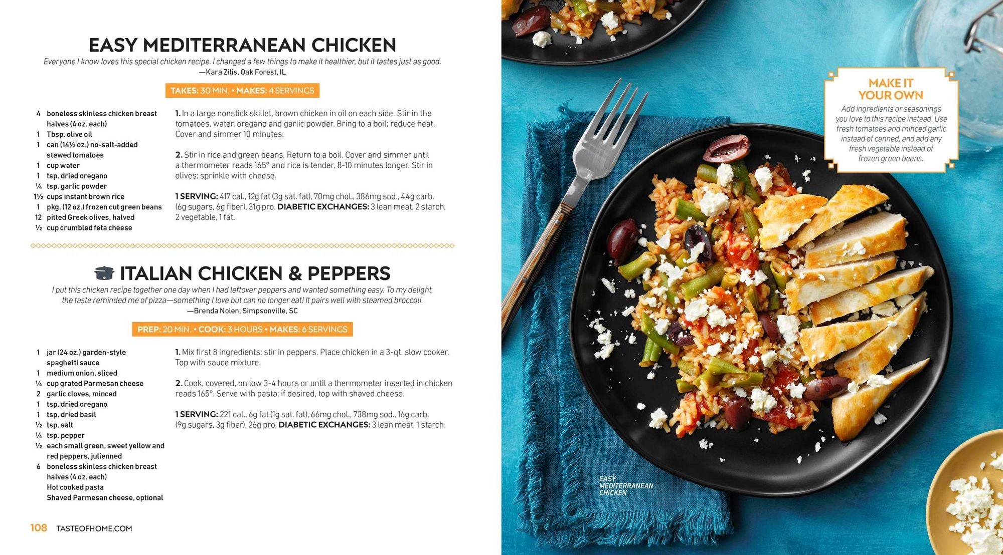 Taste of Home Mediterranean Favorites: Hundreds of Recipes to Savor the Good Life