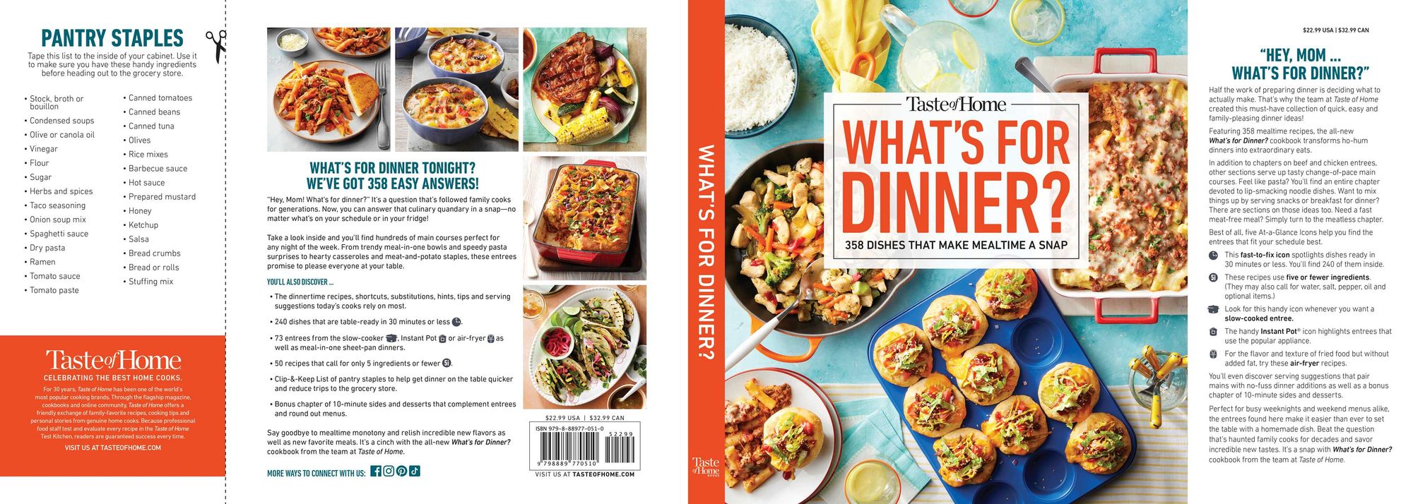 Taste of Home What's For Dinner?: 358 Quick & Easy Recipes for Busy Families