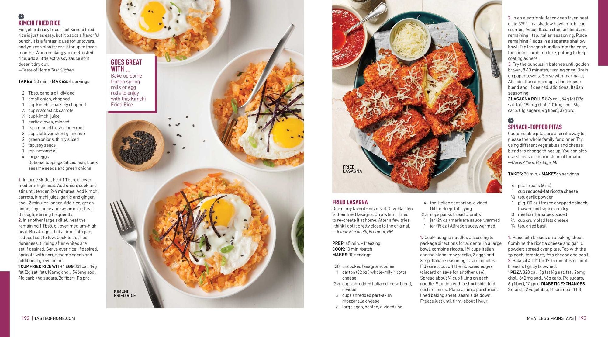 Taste of Home What's For Dinner?: 358 Quick & Easy Recipes for Busy Families