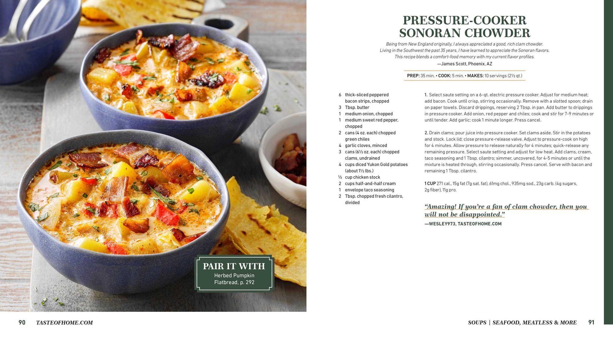 Taste of Home Soups & Breads: 200+ Comforting Recipes for Soups, Stews, Chowders, and Homemade Breads