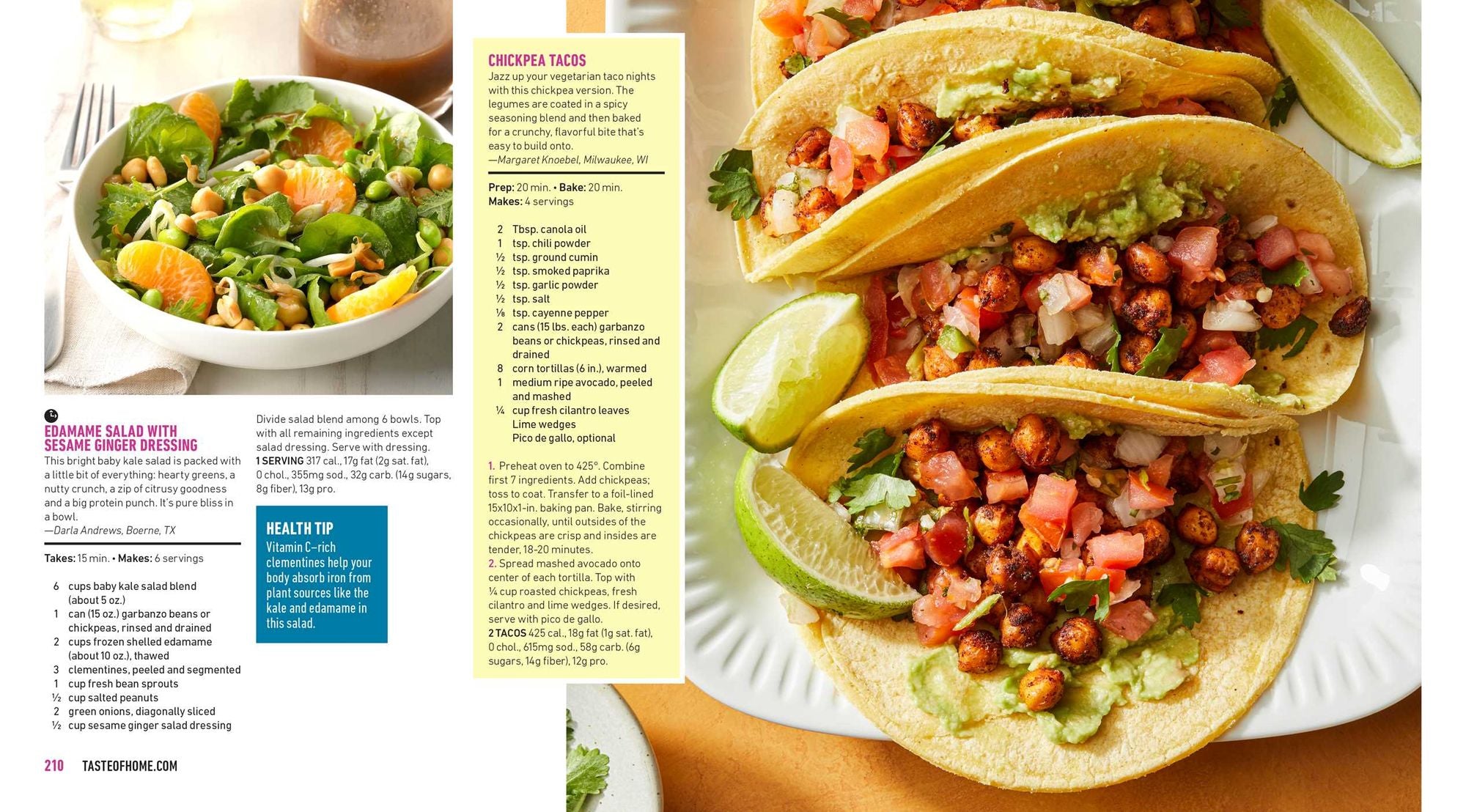 Taste of Home Quick & Easy Weeknight Dinners: With 200 Plus Recipes for Fast and Family Friendly Meals