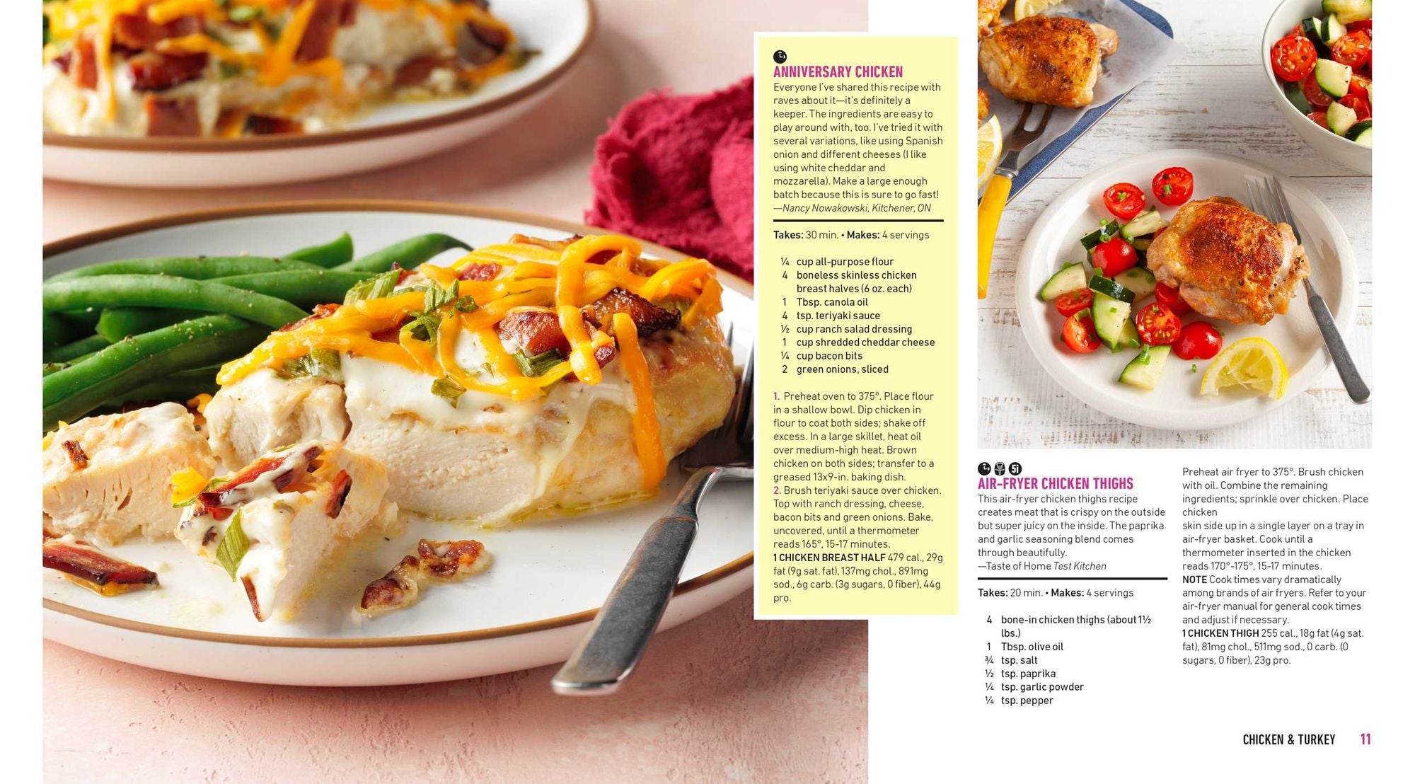 Taste of Home Quick & Easy Weeknight Dinners: With 200 Plus Recipes for Fast and Family Friendly Meals