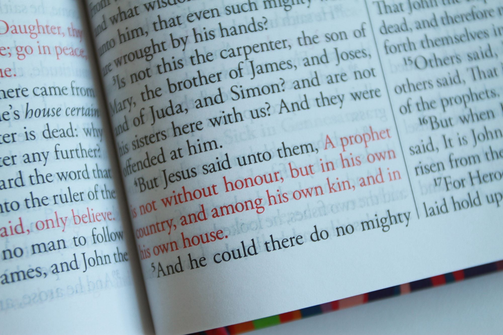 KJV Holy Bible, Multi Color Lion of Judah, Large Print, Handy Size format, Hardcover, Ribbon Marker, and Red Letter